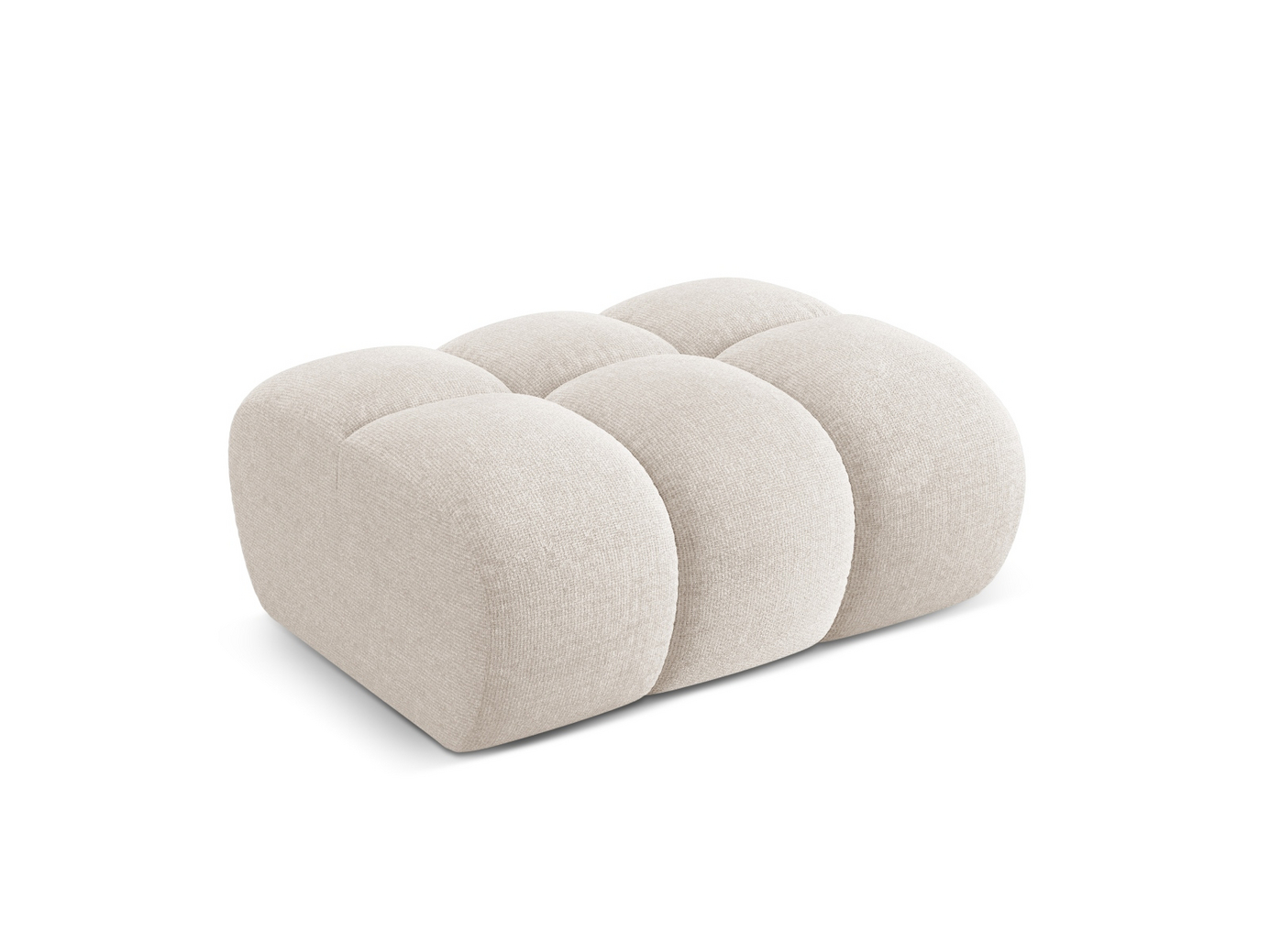 Cosmopolitan Design puff, "Treno", 1-seter, 90 × 70 × 42 cm, Eden 10, svarte plastben