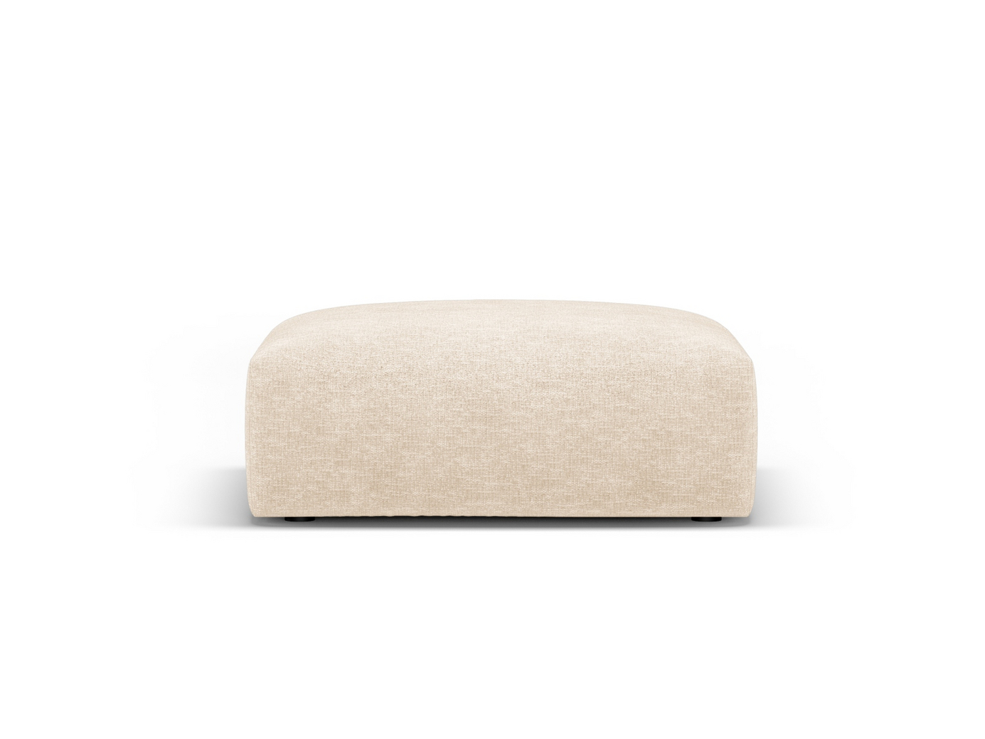Cosmopolitan Design puff, "Matera", 1-seter, 100 × 80 × 36 cm, Haga, svarte plastben