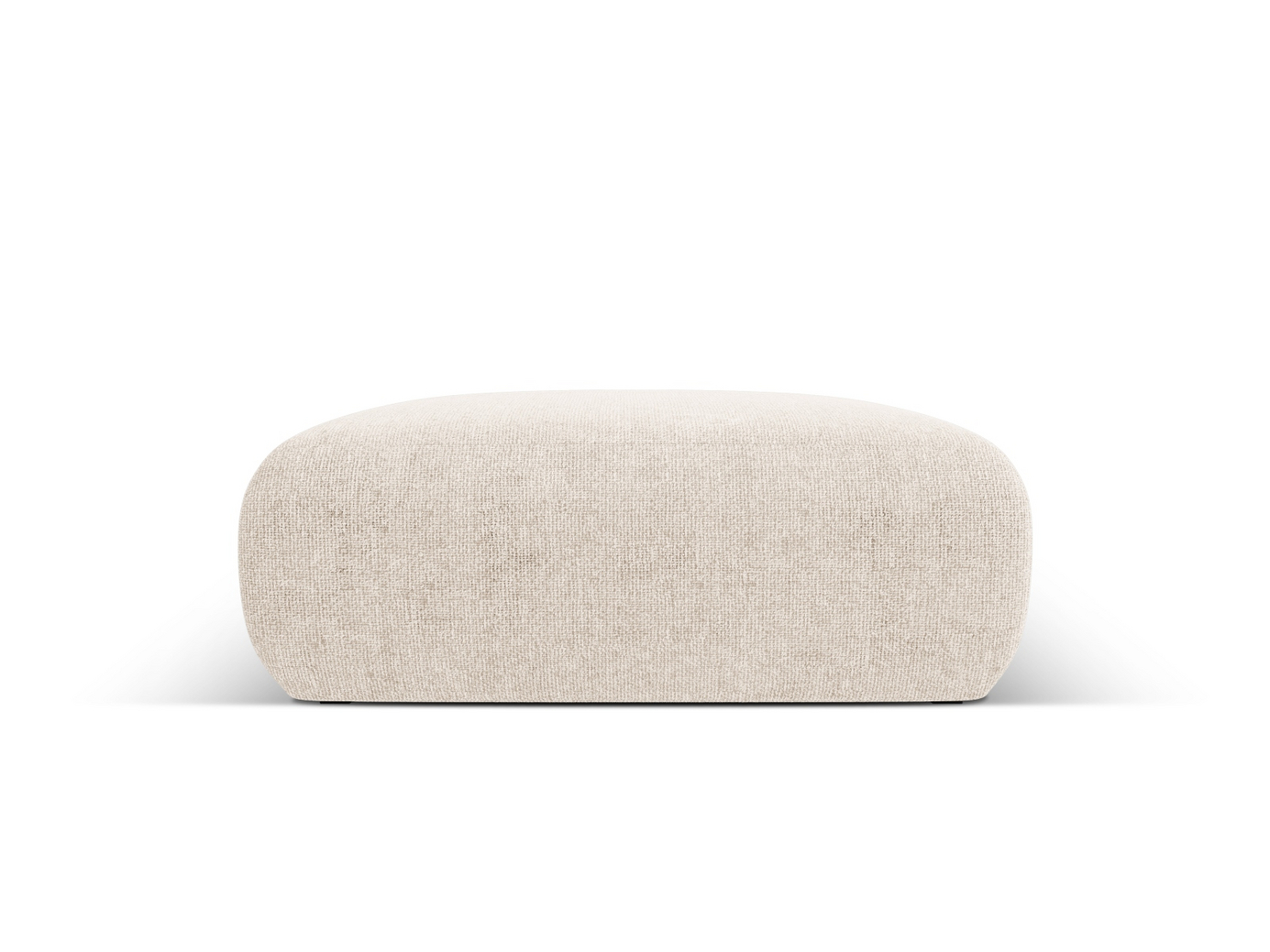 Cosmopolitan Design puff, "Nolio", 2-seter, 100 × 100 × 36 cm, Haga, svarte plastben