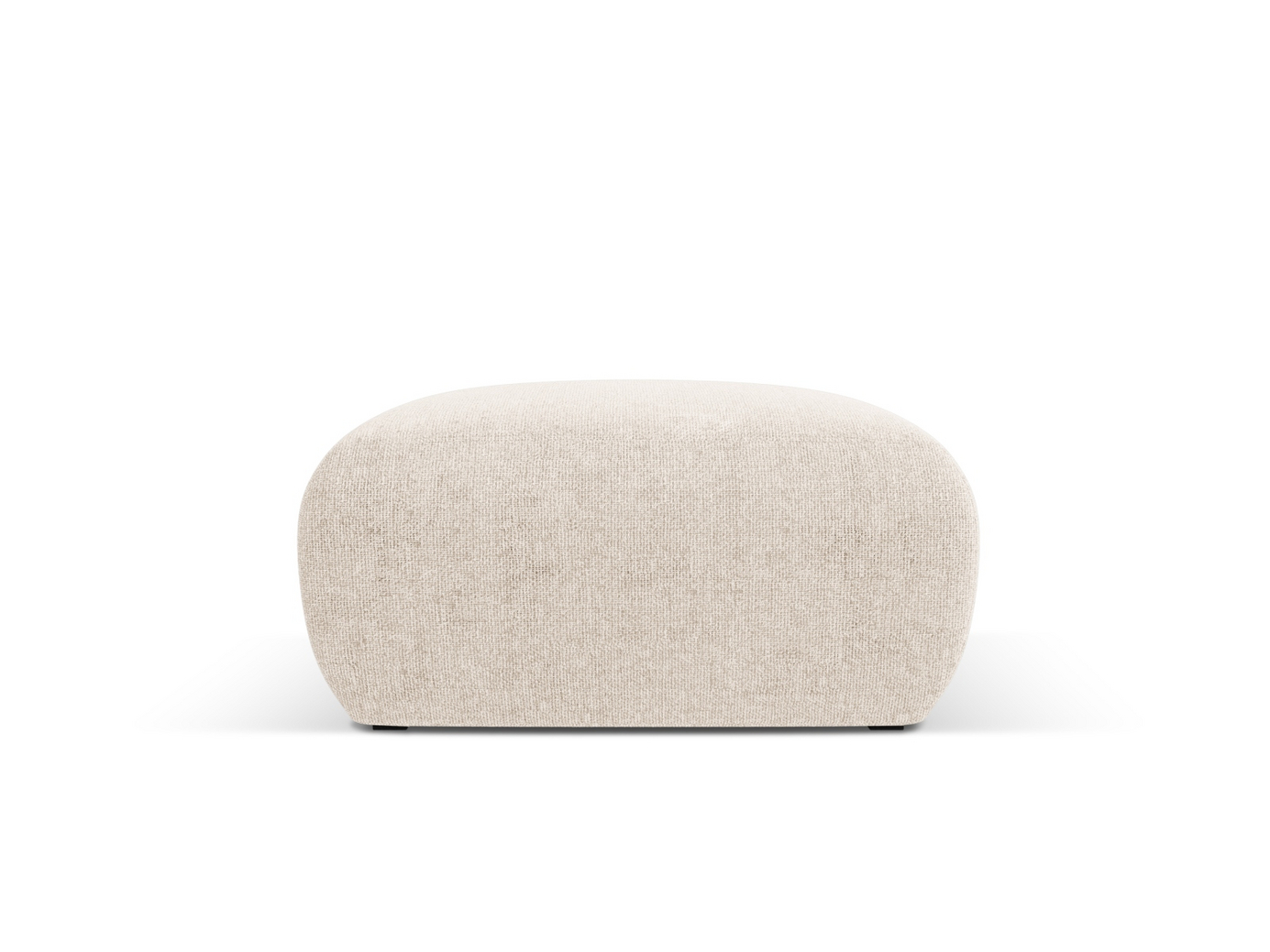 Cosmopolitan Design puff, "Nolio", 1-seter, 75 × 75 × 36 cm, Haga, svarte plastben
