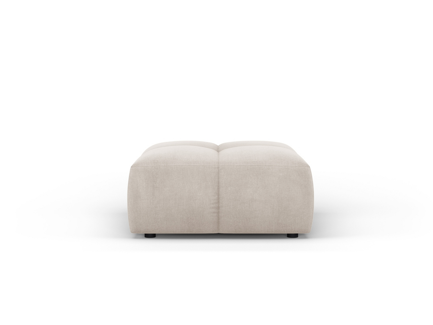 Cosmopolitan Design puff, "Moritz", 1-seter, 64 × 64 × 38 cm, Rebel, svarte plastben