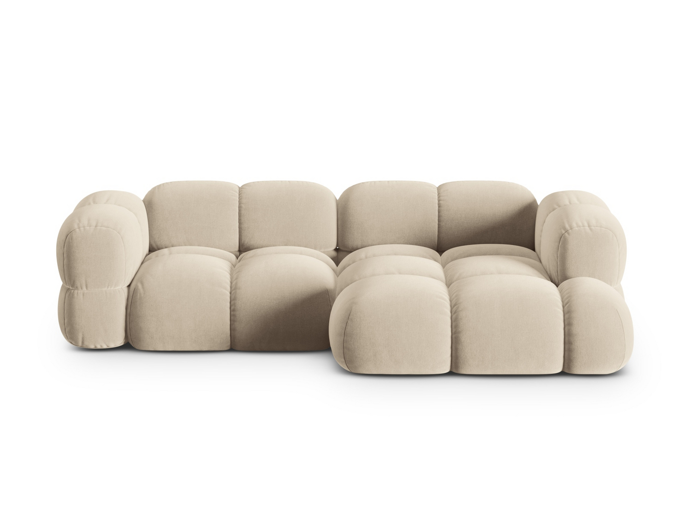 Cosmopolitan Design høyrevendt fløyelshjørnesofa, 