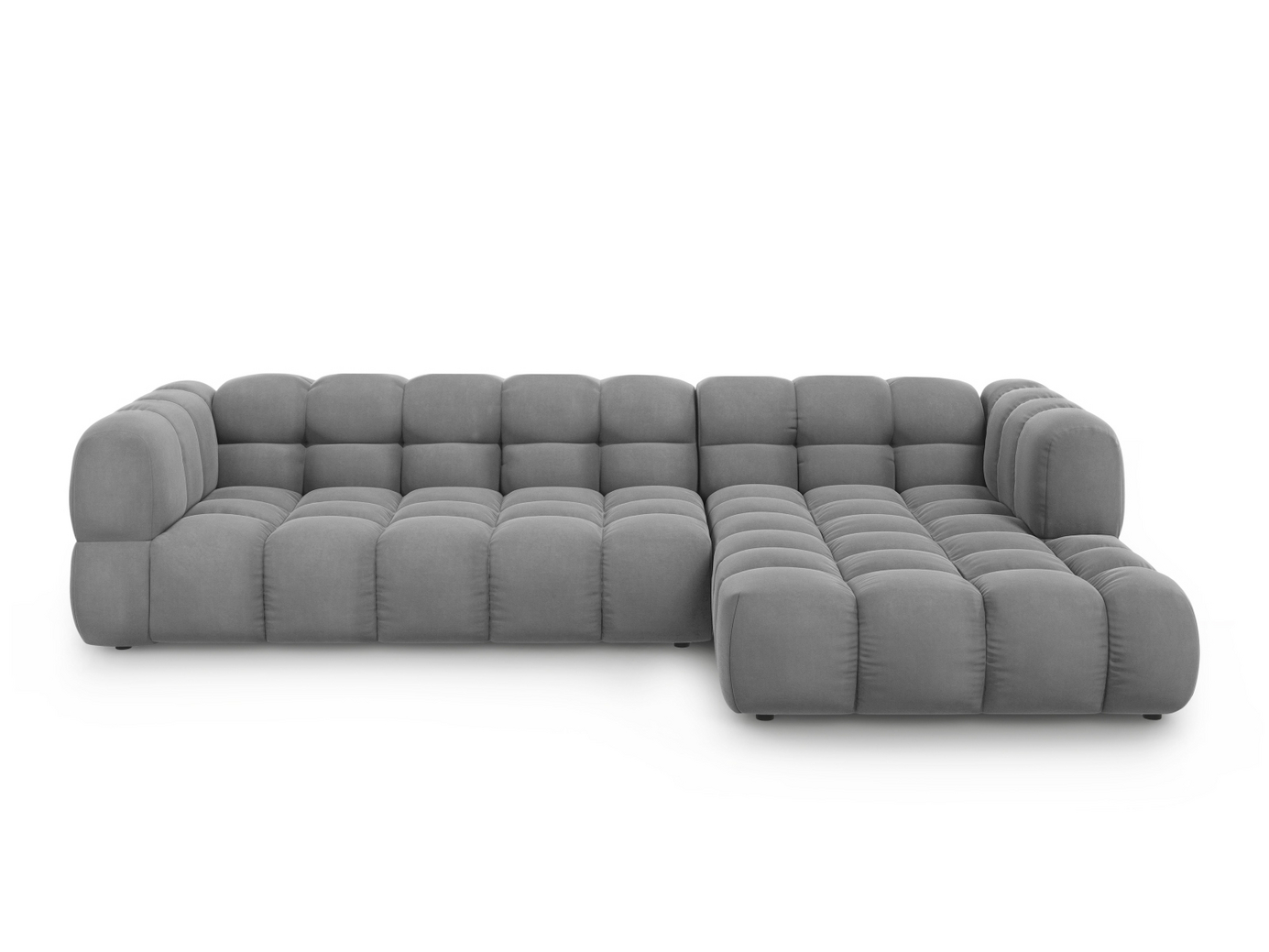 Cosmopolitan Design høyrevendt fløyelsmodulhjørnesofa, 