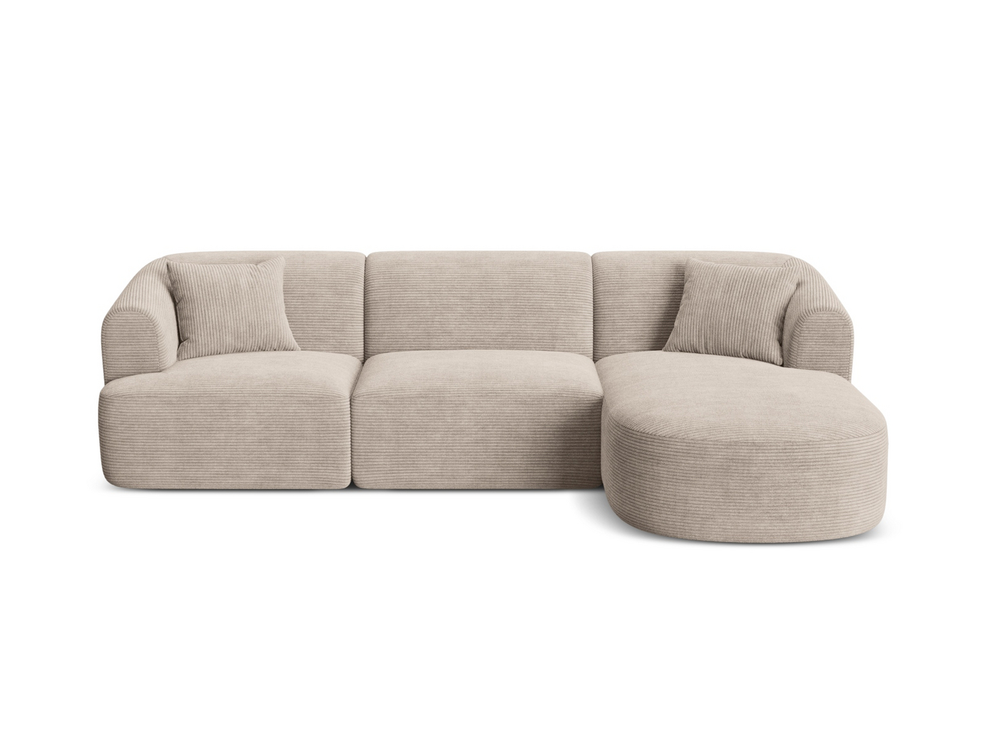 Cosmopolitan Design høyrevendt modulhjørnesofa, 