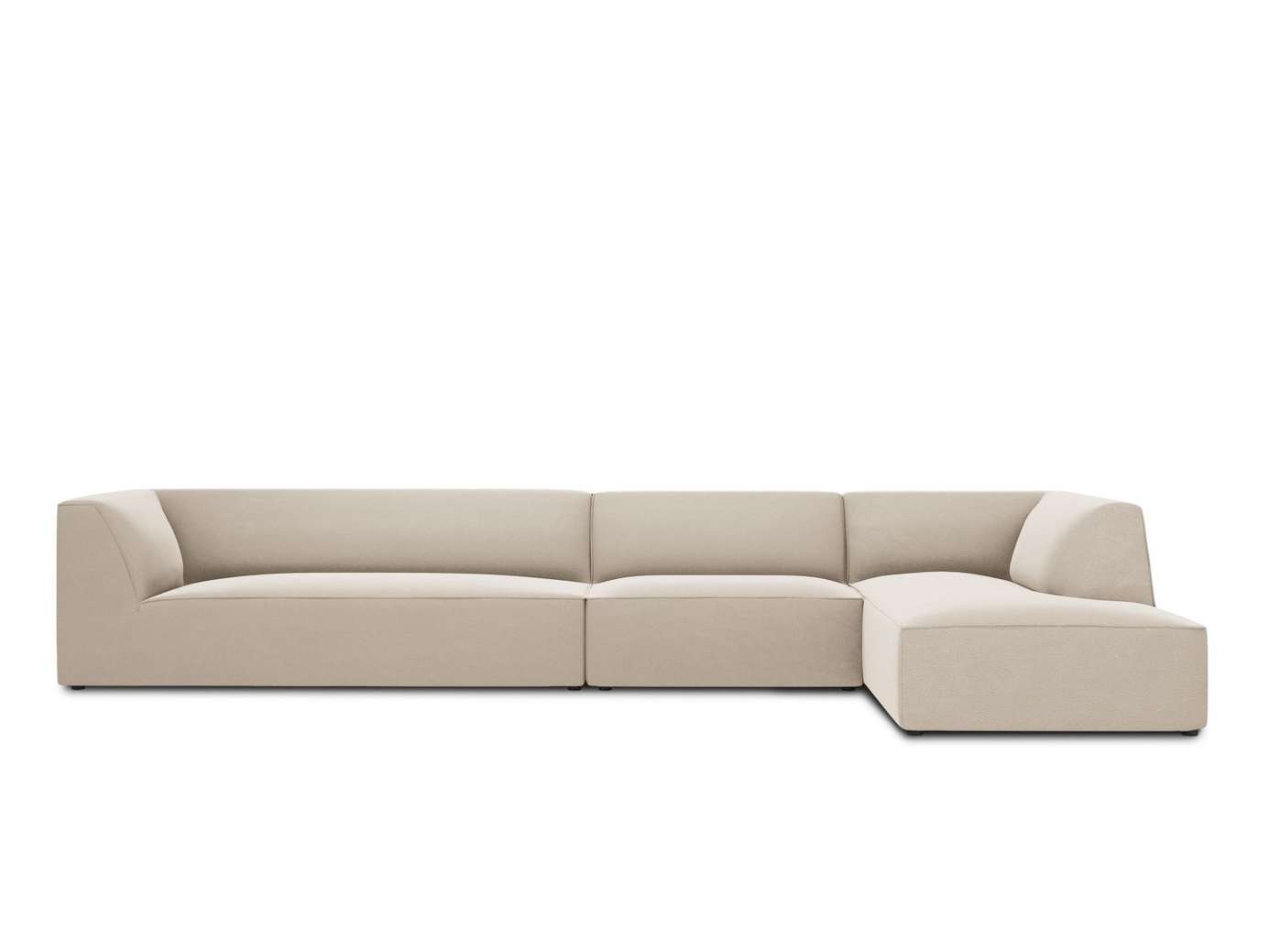 Cosmopolitan Design høyrevendt fløyelsmodulhjørnesofa, 