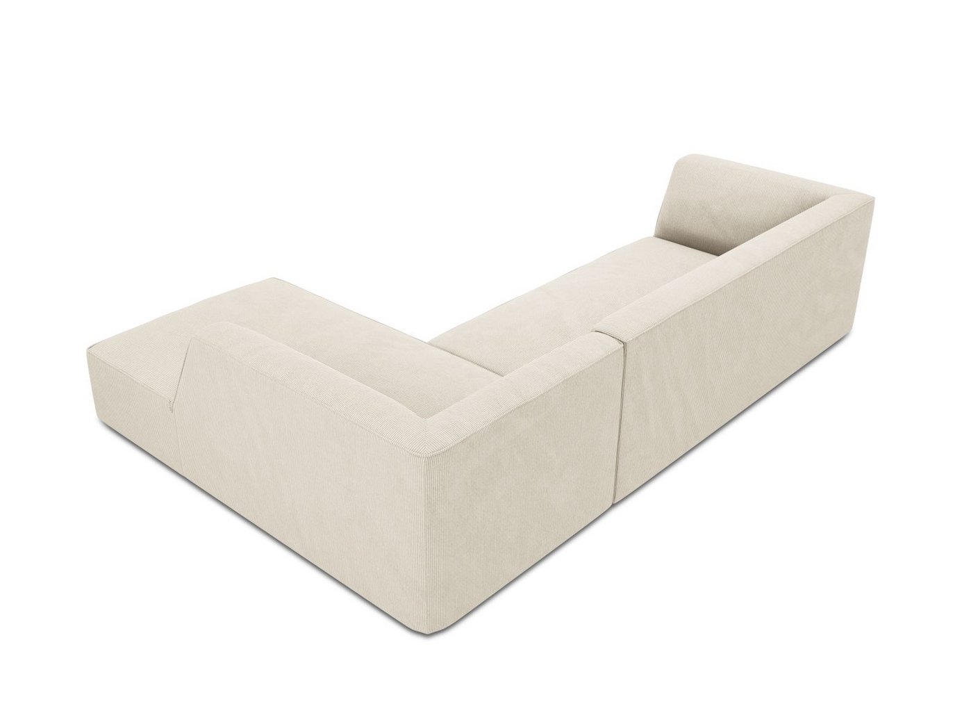 Cosmopolitan Design høyrevendt modulhjørnesofa, "Siena", 4-seter, 273 × 180 × 69 cm, Scala, svarte plastben, Variant RC_M_100