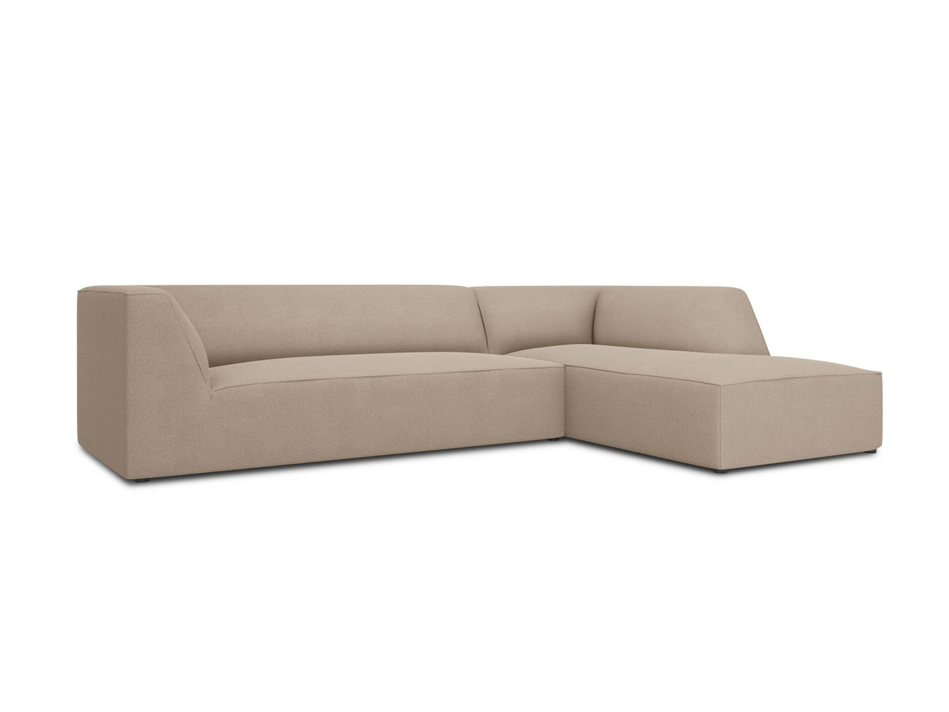 Cosmopolitan Design høyrevendt modulhjørnesofa, "Siena", 4-seter, 273 × 180 × 69 cm, Ottawa, svarte plastben, Variant RC_M_137
