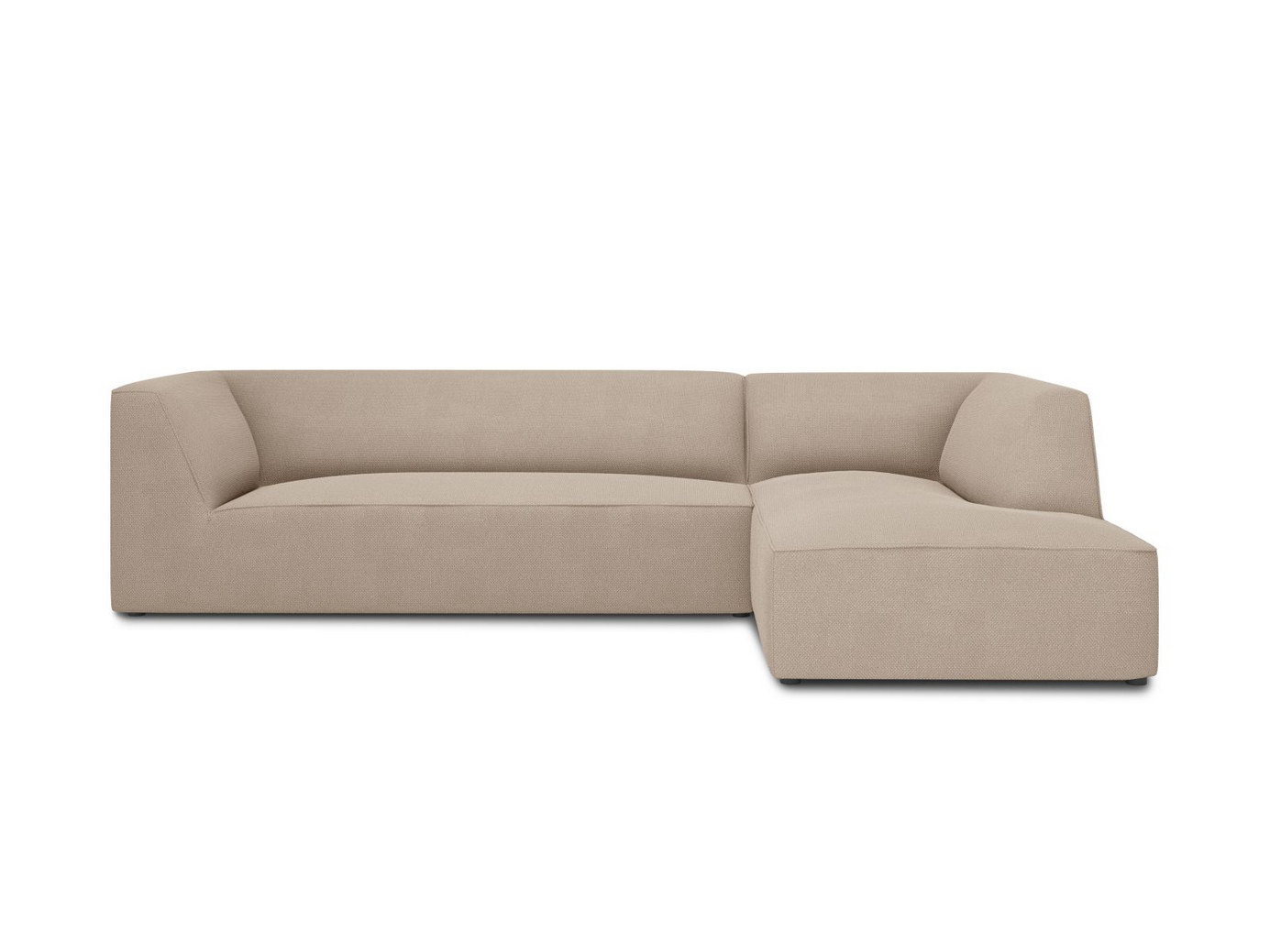 Cosmopolitan Design høyrevendt modulhjørnesofa, "Siena", 4-seter, 273 × 180 × 69 cm, Ottawa, svarte plastben, Variant RC_M_137