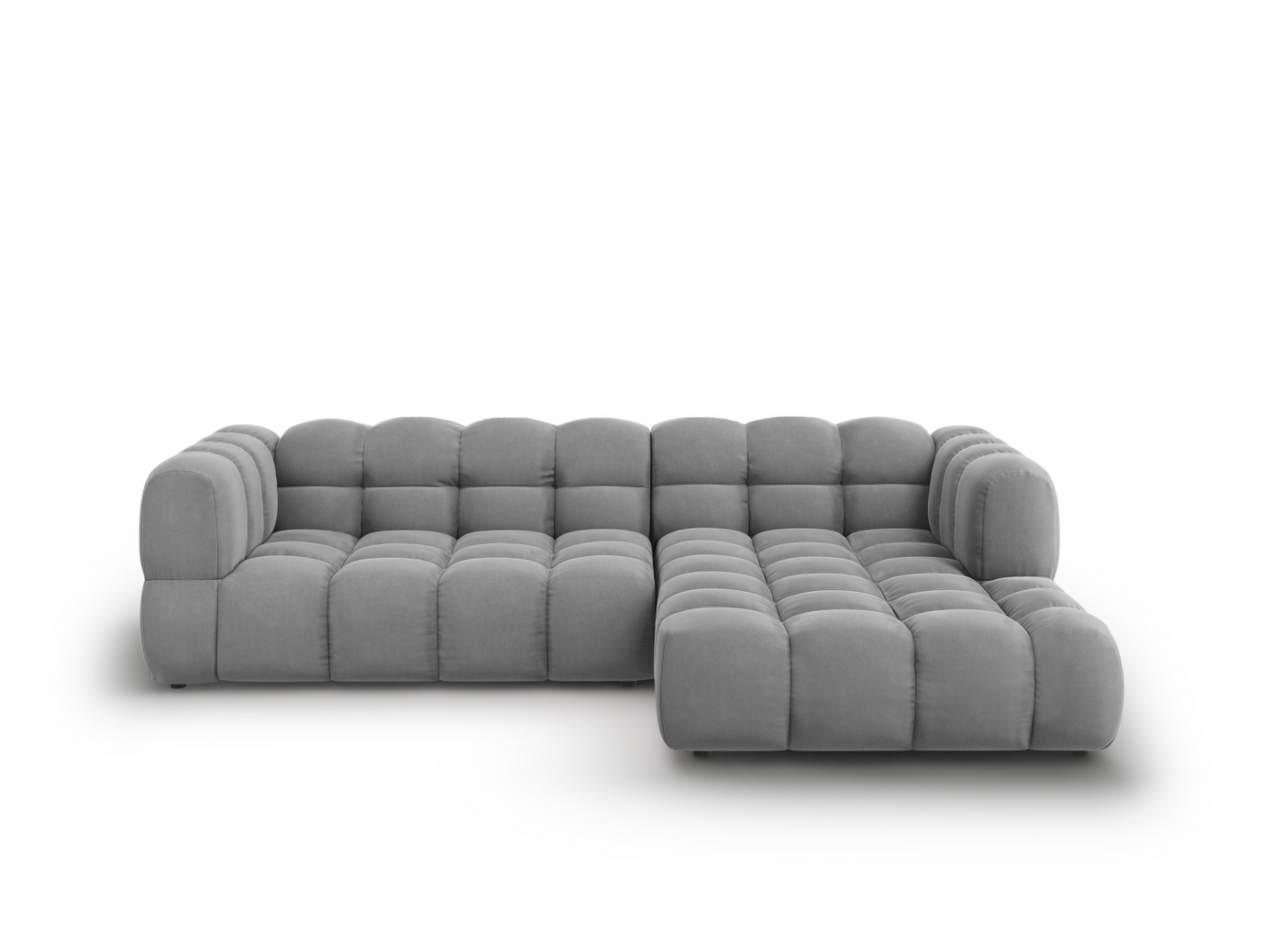 Cosmopolitan Design høyrevendt fløyelsmodulhjørnesofa, 
