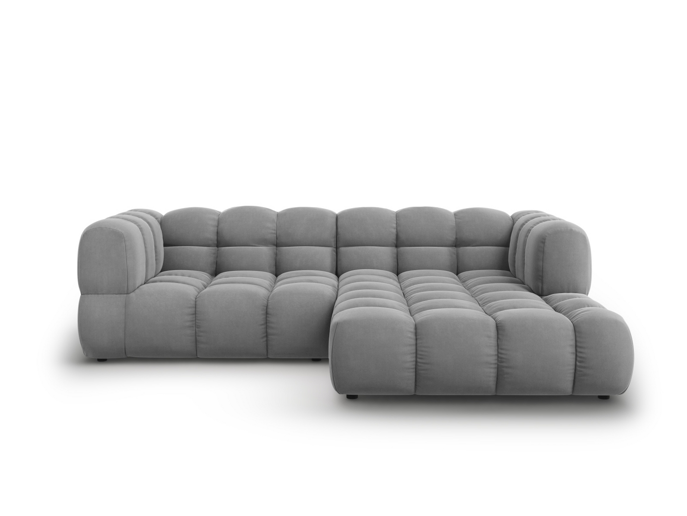 Cosmopolitan Design høyrevendt fløyelsmodulhjørnesofa, 