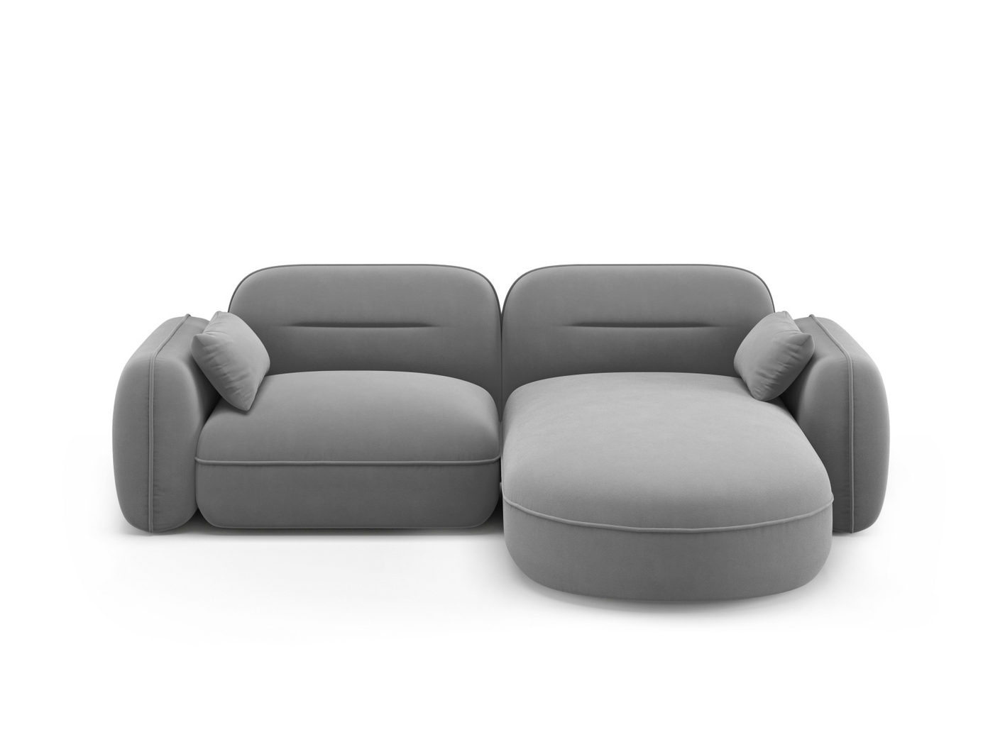 Cosmopolitan Design høyrevendt fløyelsmodulhjørnesofa, 