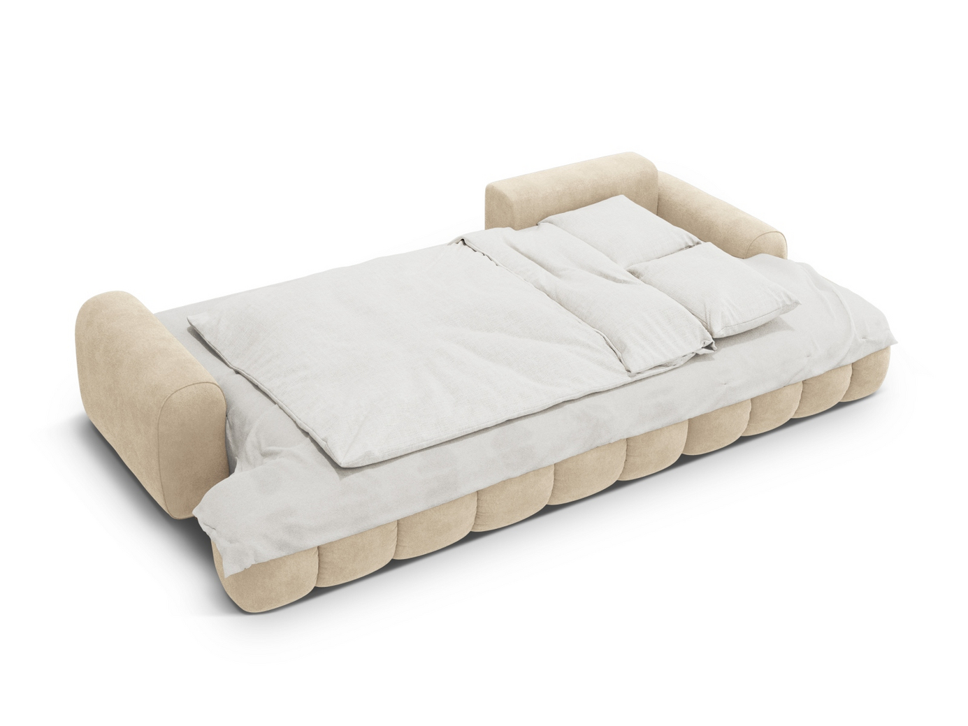 Cosmopolitan Design høyrevendt fløyelshjørnesovesofa med oppbevaring, "Linz", 3-seter, 275 × 142 × 84 cm, Vogue, svarte plastben, Variant RCF_120