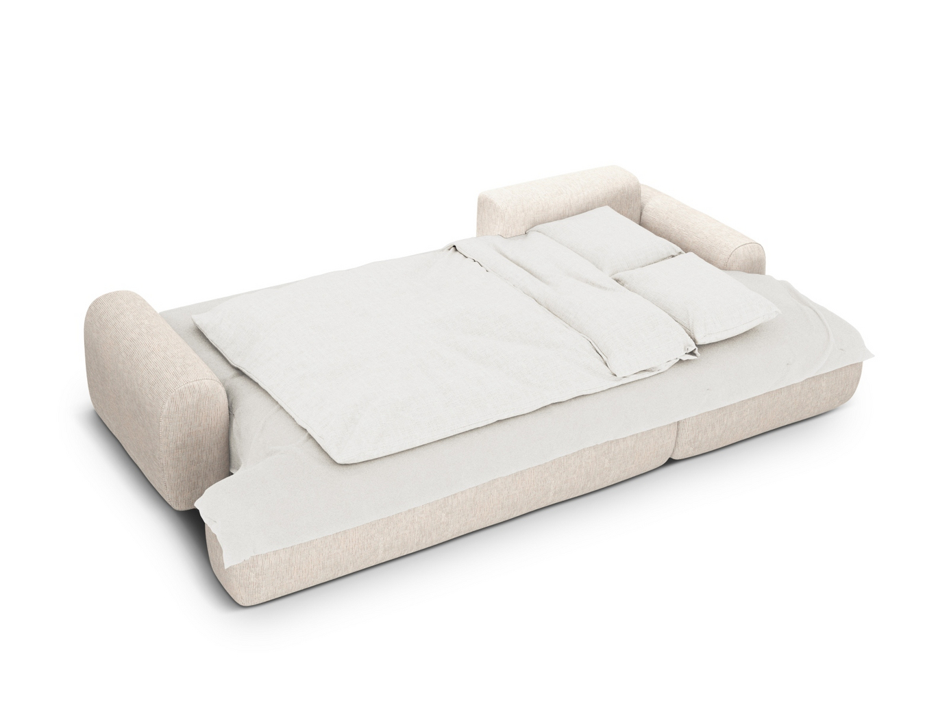 Cosmopolitan Design høyrevendt hjørnesovesofa med oppbevaring, "Calma", 3-seter, 275 × 142 × 84 cm, Baltimore, svarte plastben