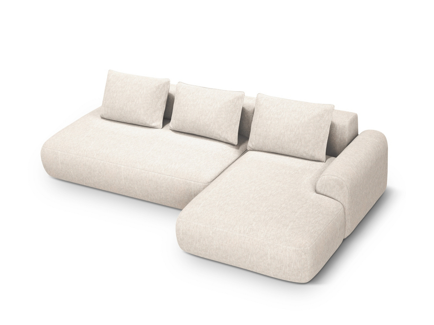 Cosmopolitan Design høyrevendt hjørnesovesofa med oppbevaring, 