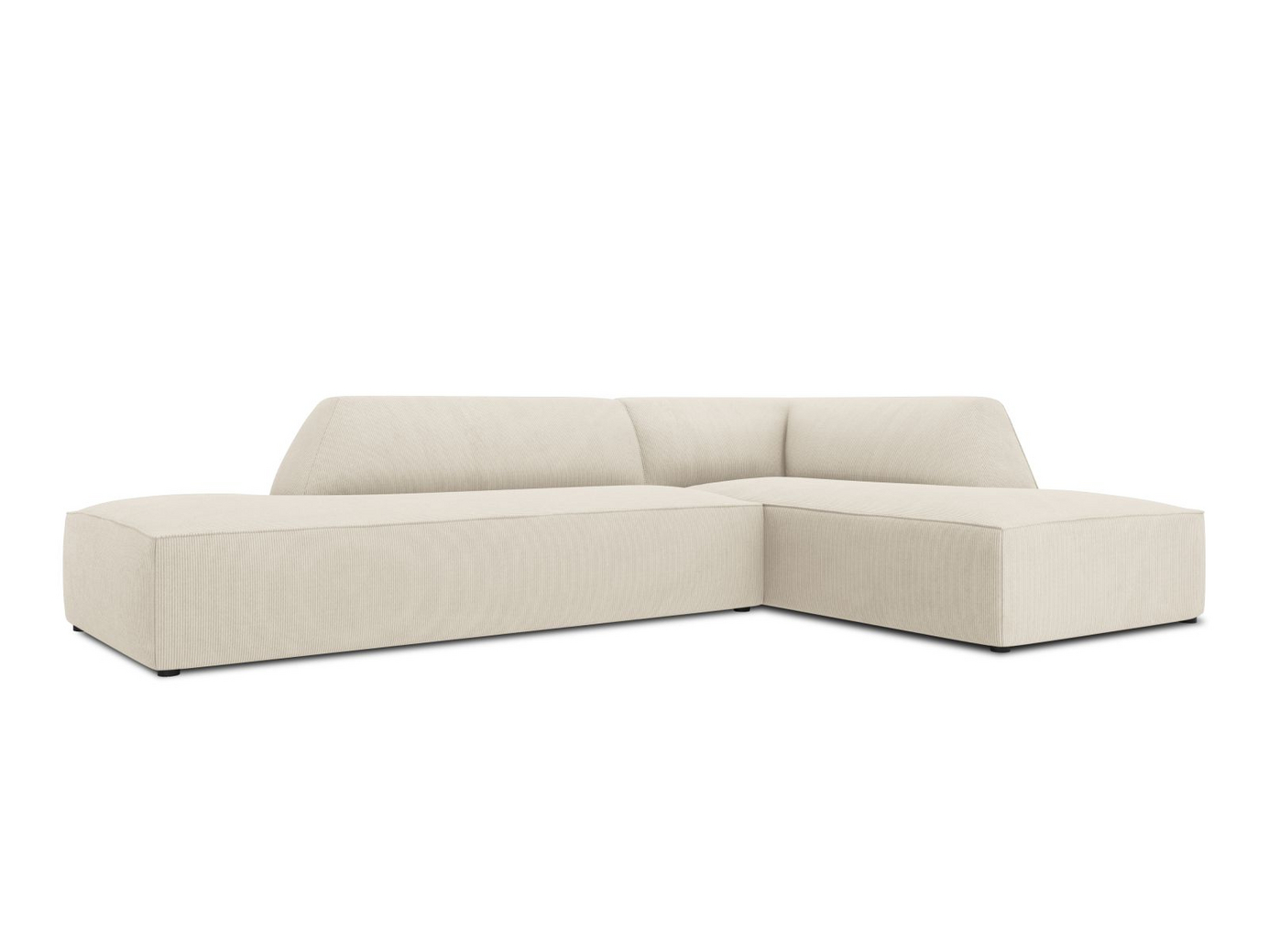 Cosmopolitan Design høyrevendt modulhjørnesofa, "Siena", 4-seter, 273 × 180 × 69 cm, Scala, svarte plastben, Variant RCO_100