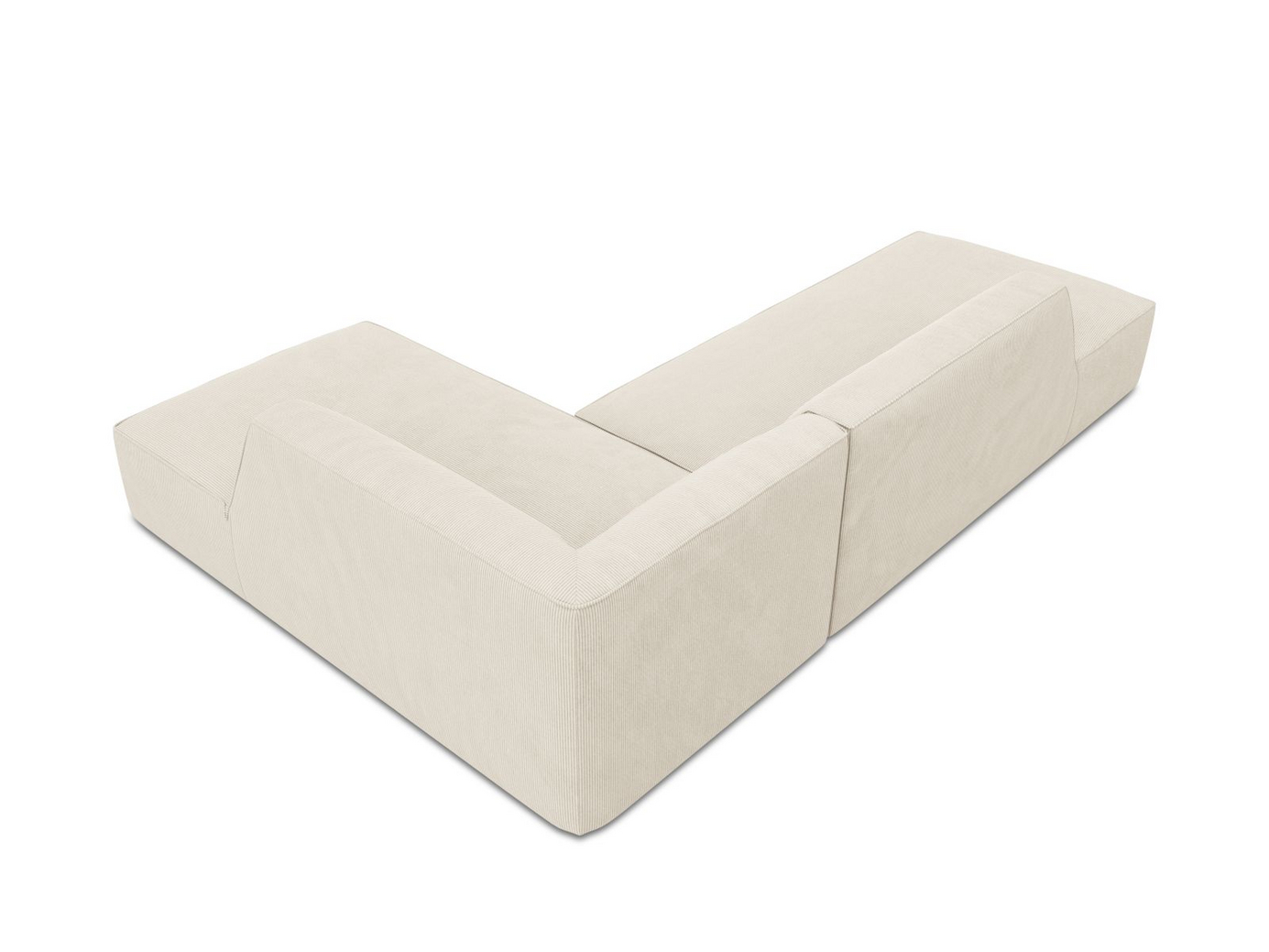 Cosmopolitan Design høyrevendt modulhjørnesofa, "Siena", 4-seter, 273 × 180 × 69 cm, Scala, svarte plastben, Variant RCO_100