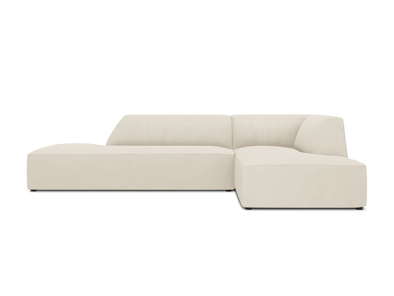 Cosmopolitan Design høyrevendt modulhjørnesofa, "Siena", 4-seter, 273 × 180 × 69 cm, Scala, svarte plastben, Variant RCO_100