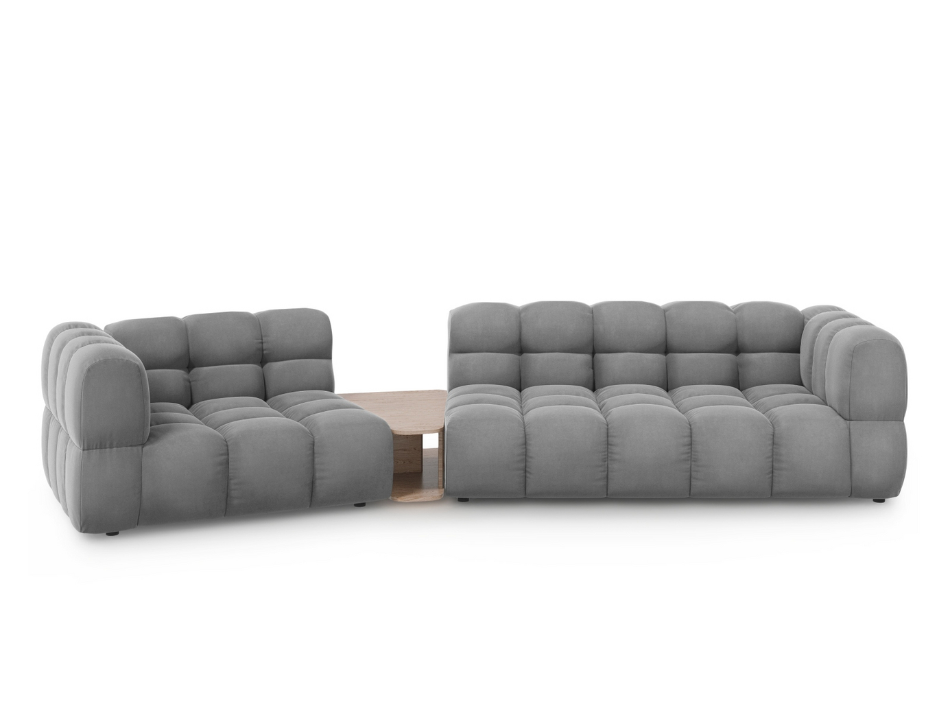 Cosmopolitan Design venstrevendt fløyelsmodulsofa, 