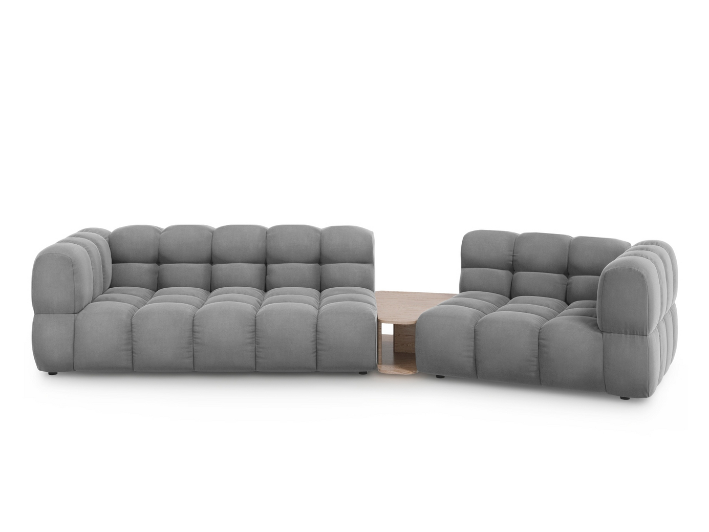 Cosmopolitan Design høyrevendt fløyelsmodulsofa, 