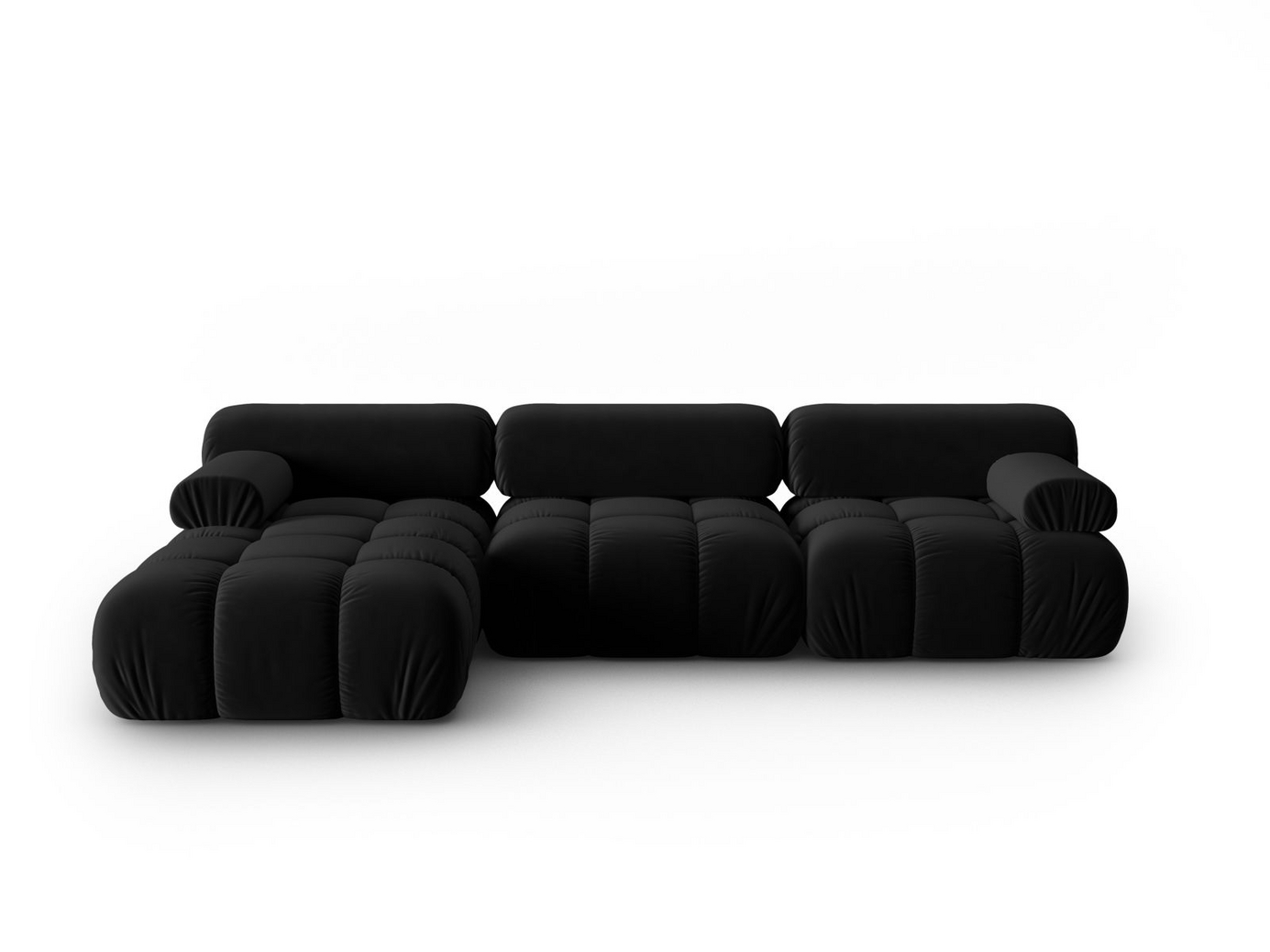 Cosmopolitan Design venstrevendt fløyelsmodulhjørnesofa, 