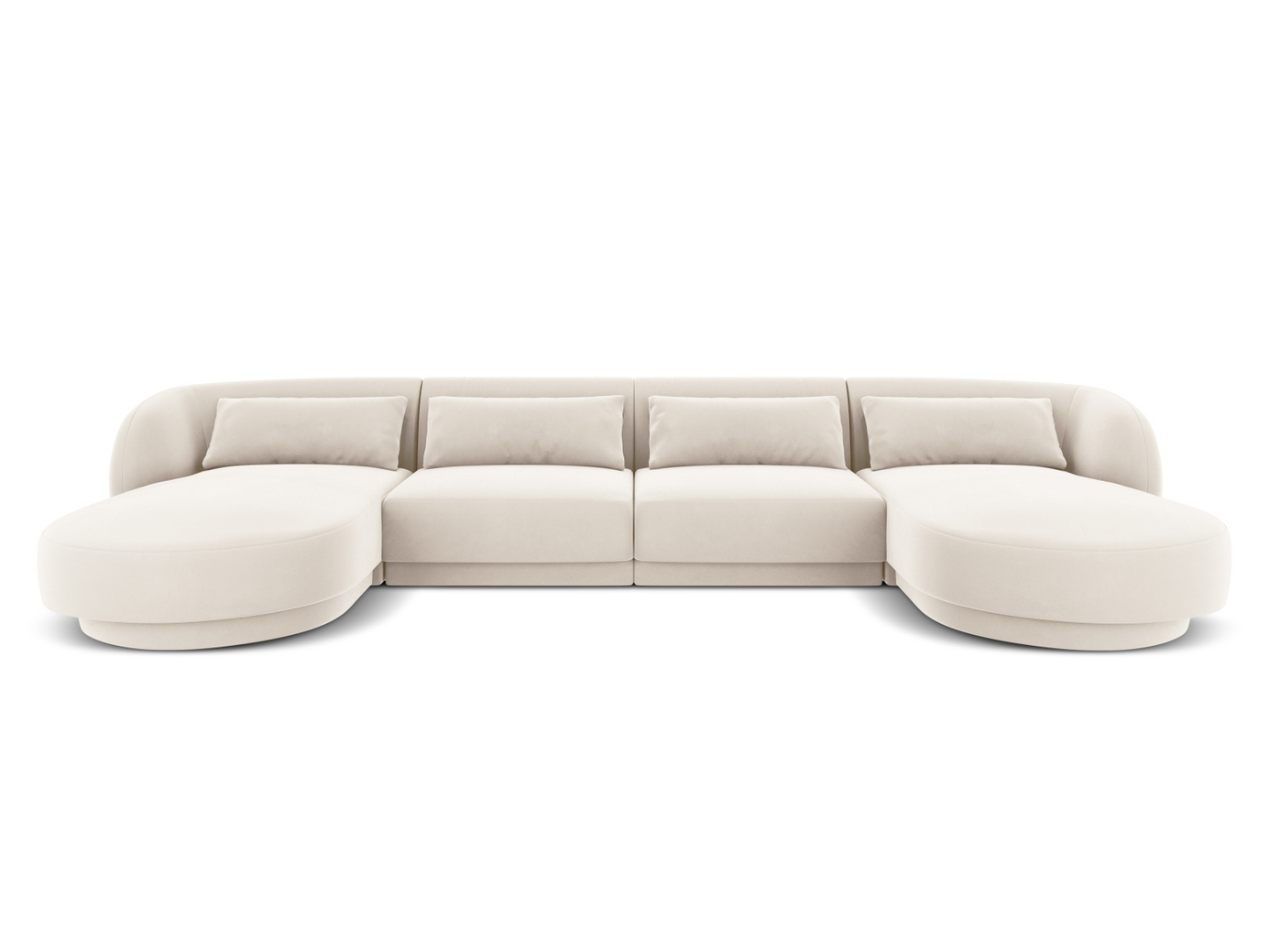 Cosmopolitan Design fløyelspanoramasofa, 