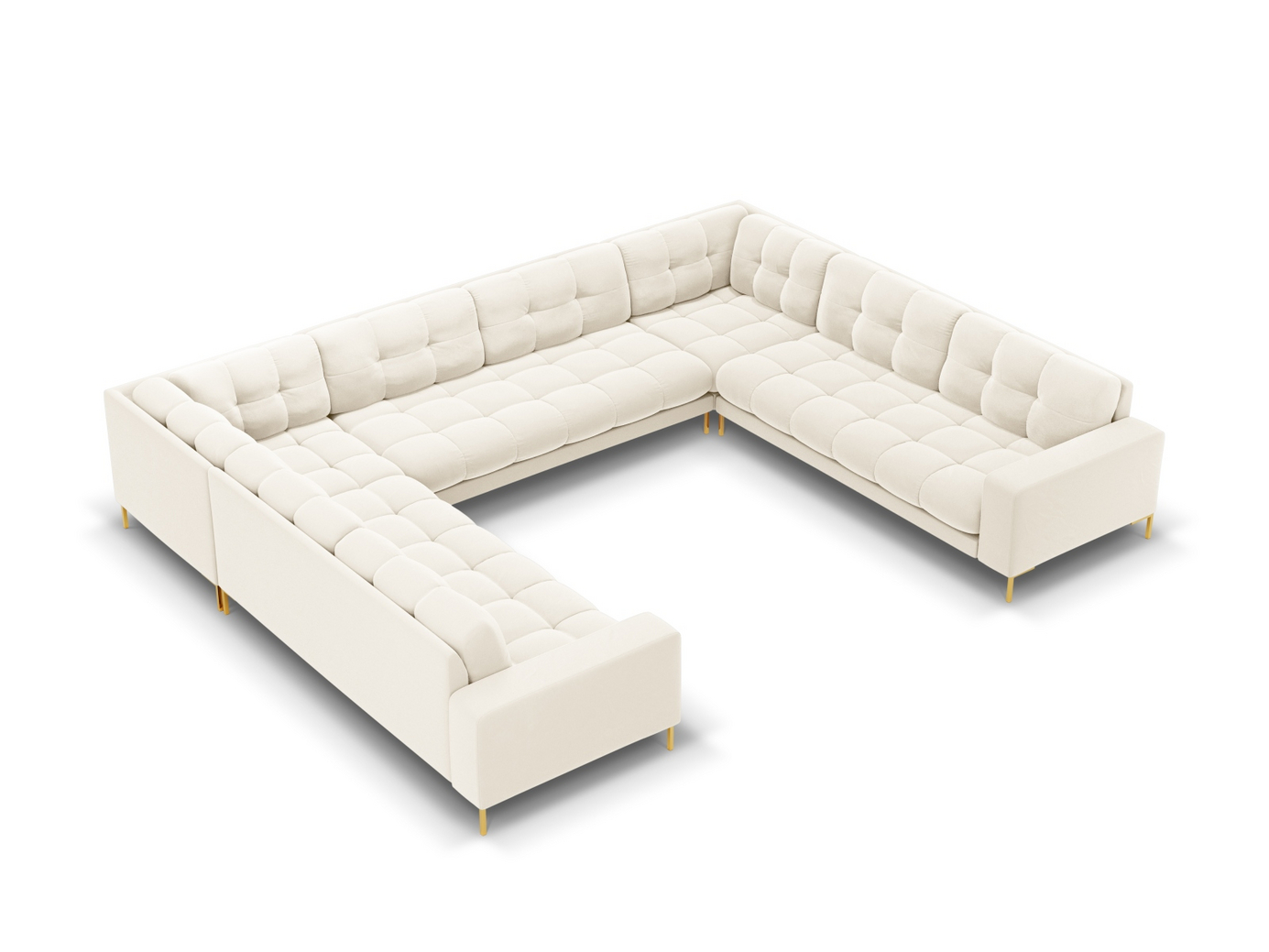 Cosmopolitan Design fløyelspanoramasofa, 