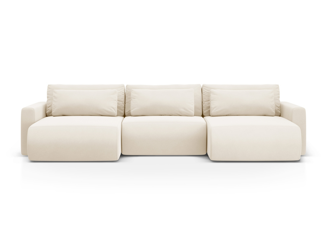 Cosmopolitan Design fløyelspanoramasovesofa med oppbevaring, 