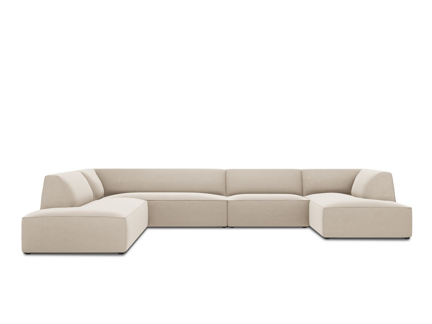 Cosmopolitan Design venstrevendt fløyelspanoramahjørnesofa, 