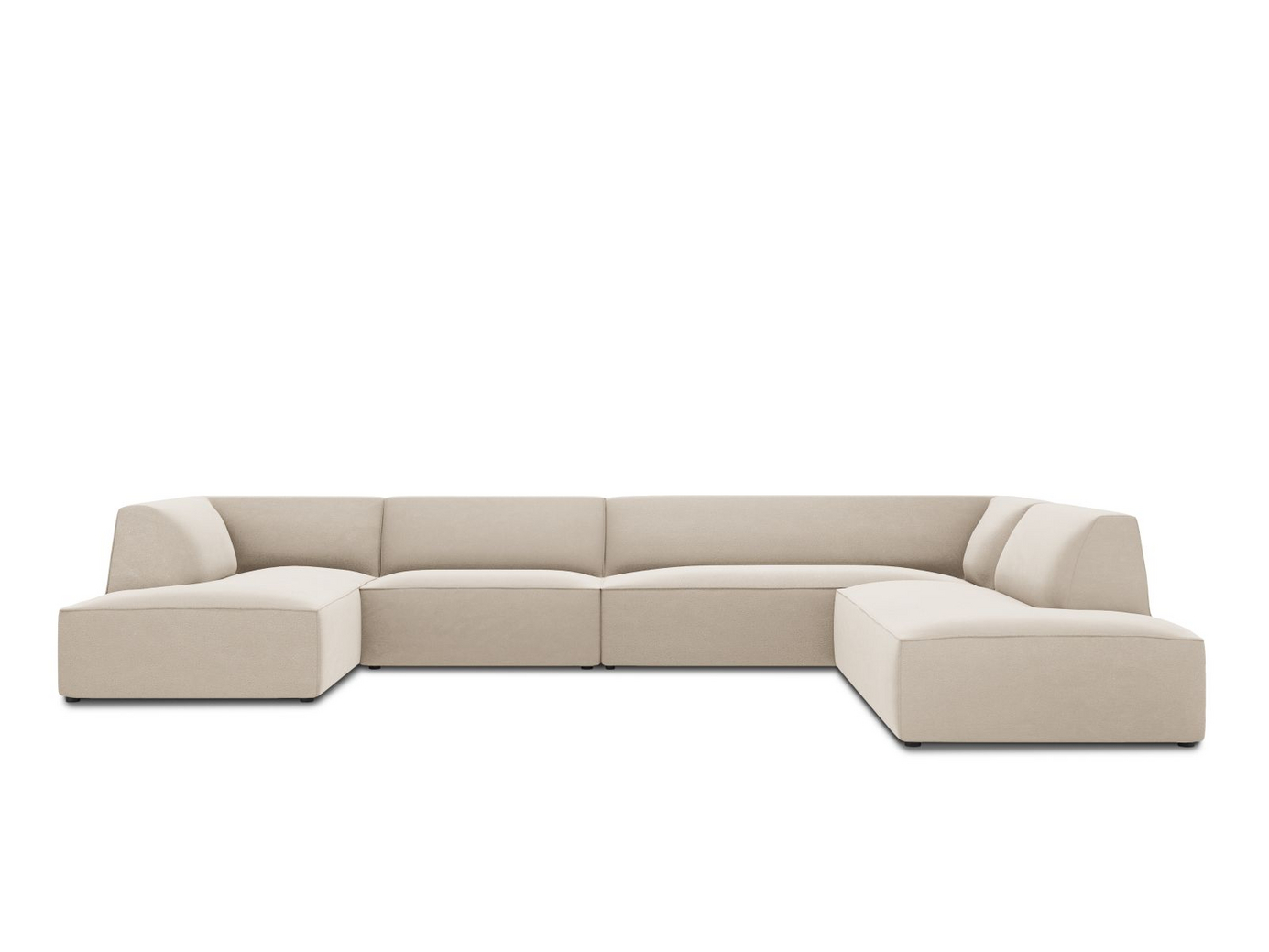 Cosmopolitan Design høyrevendt fløyelspanoramahjørnesofa, 
