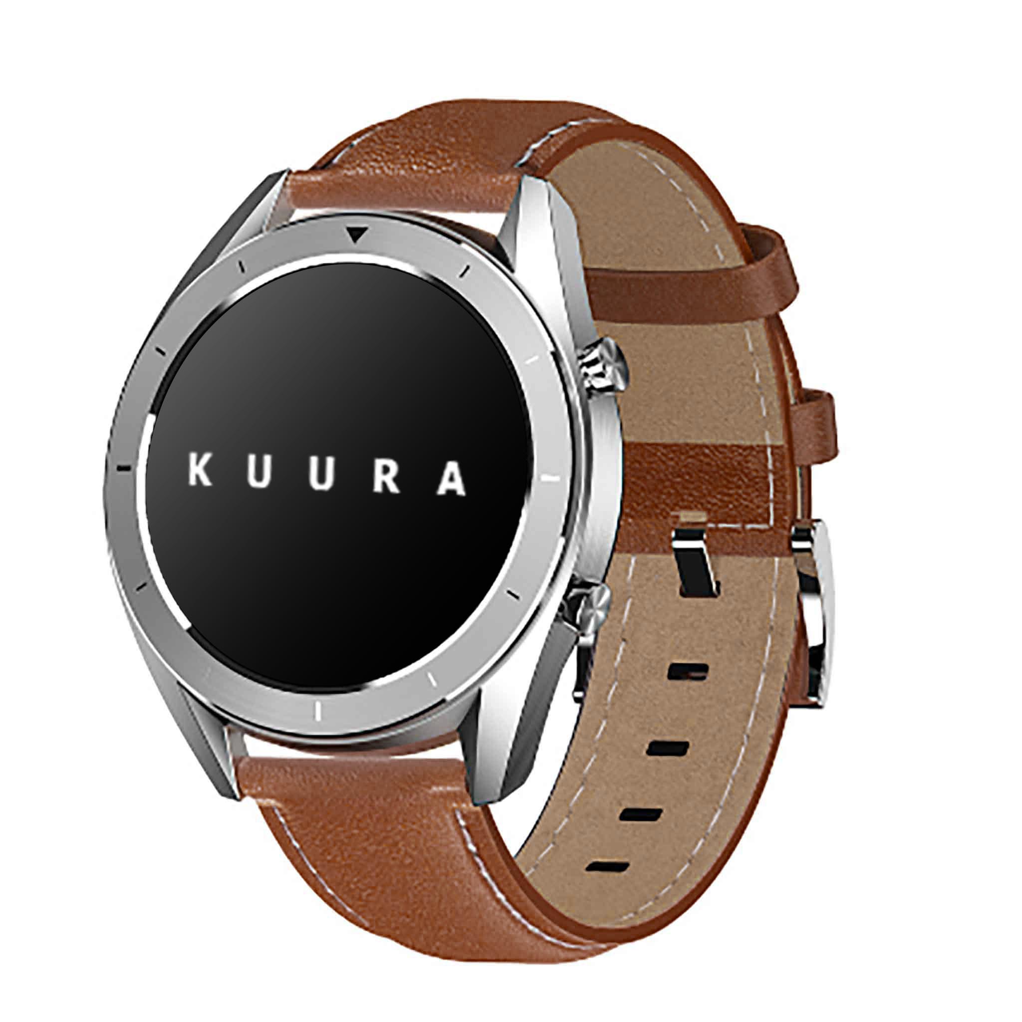Kuura Smartklokke FM3 - med en lærreim