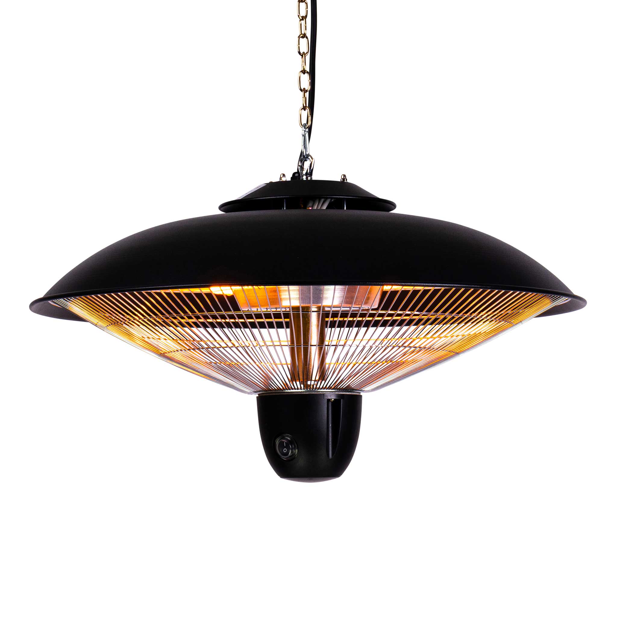 Fornorth Terrassevarmer Takvarmer Deluxe 2000W fjernkontroll, svart