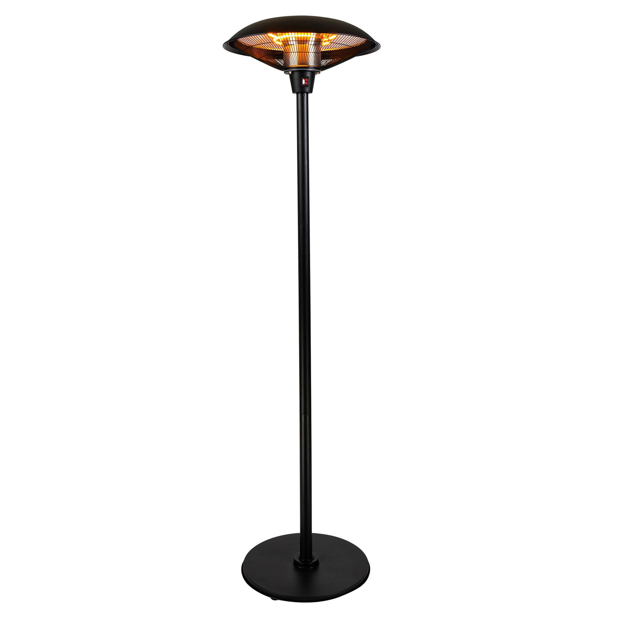 Fornorth Terrassevarmer Stående Varmelampe Premium 2000W, svart