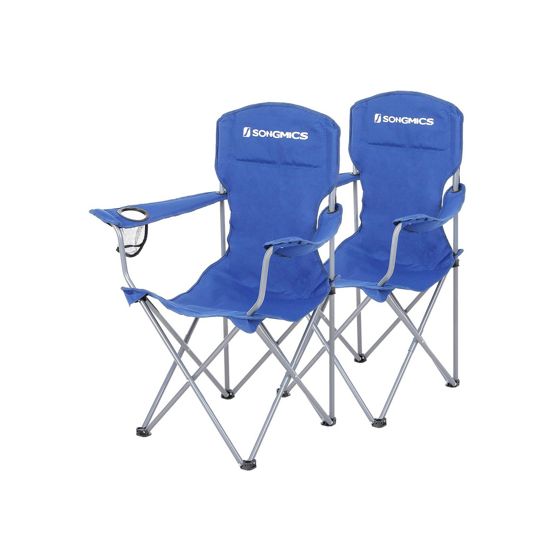 Songmics sammenleggbar campingstol, 2-pakning, GCB008