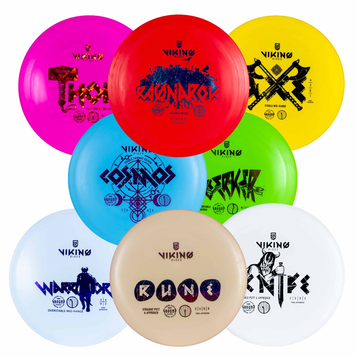Viking Discs Ground sett, 8 Disc Sett