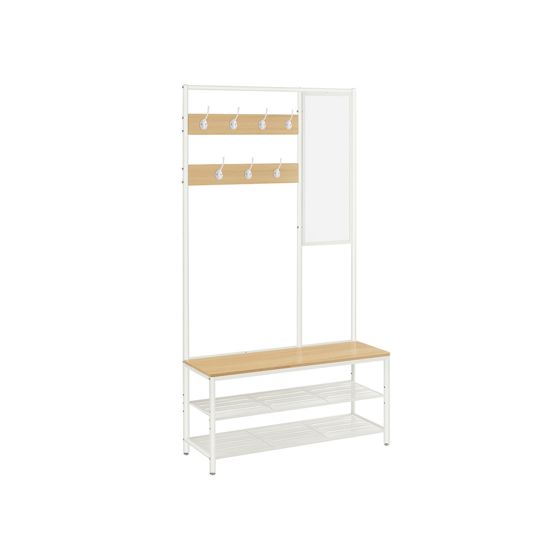 Vasagle klesstativ, med speil, 35 × 98 × 180 cm, HSR415