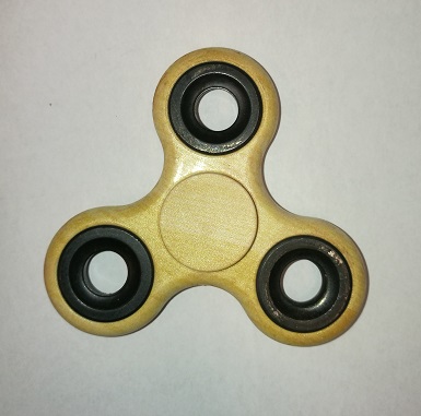 Fidget Spinner Finger Spinner, Børstet Tre