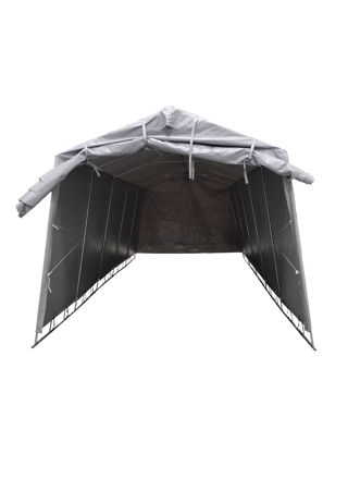 Fornorth Bærbar Garasje 3,4x7m, Lys grå