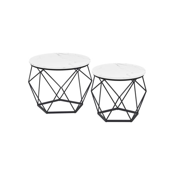 Vasagle sidebord, 2-pakning, LET040