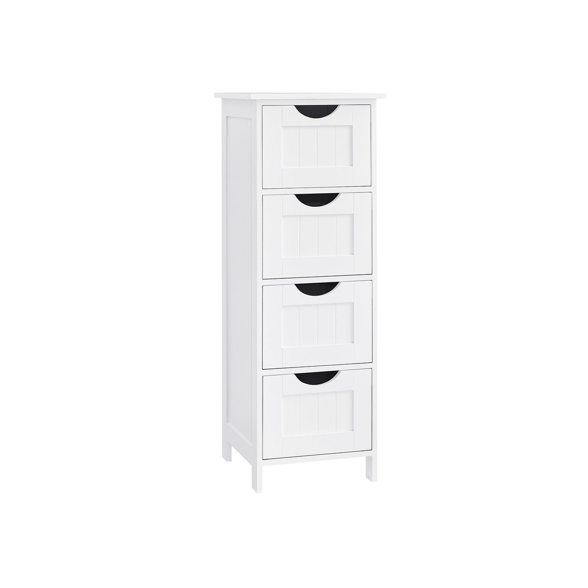 Vasagle baderomsskap, 4 skuffer, 30 × 30 × 82 cm, LHC040