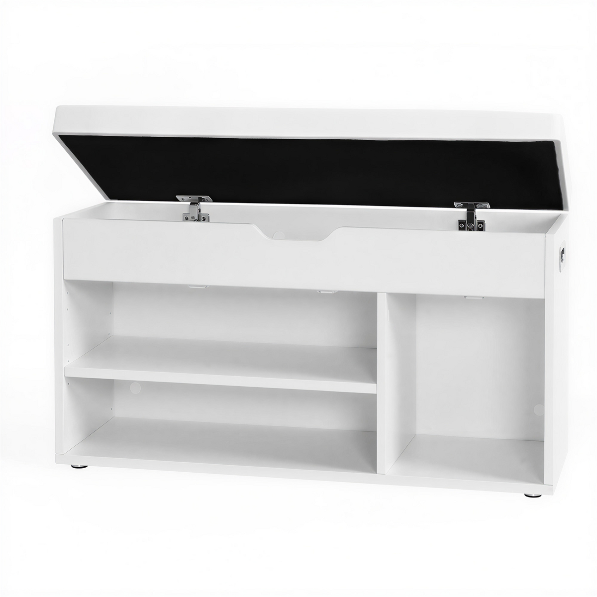 Vasagle skobenk, 3 rom, med pute, LHS030