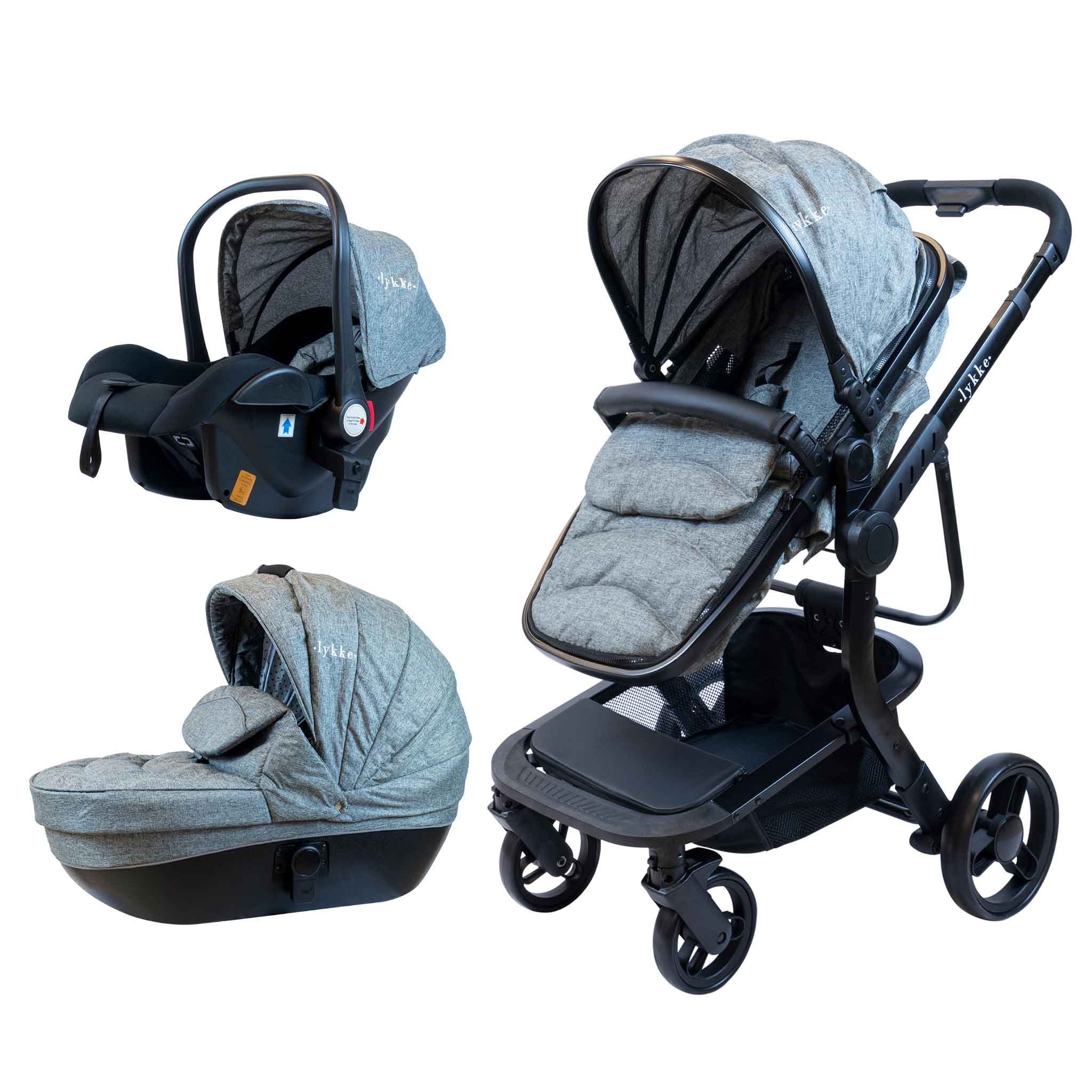 Lykke Reisesystem 3-i-1 Grunnleggende Barnevogn