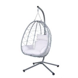 Lykke Hengestol Egg Chair, grå