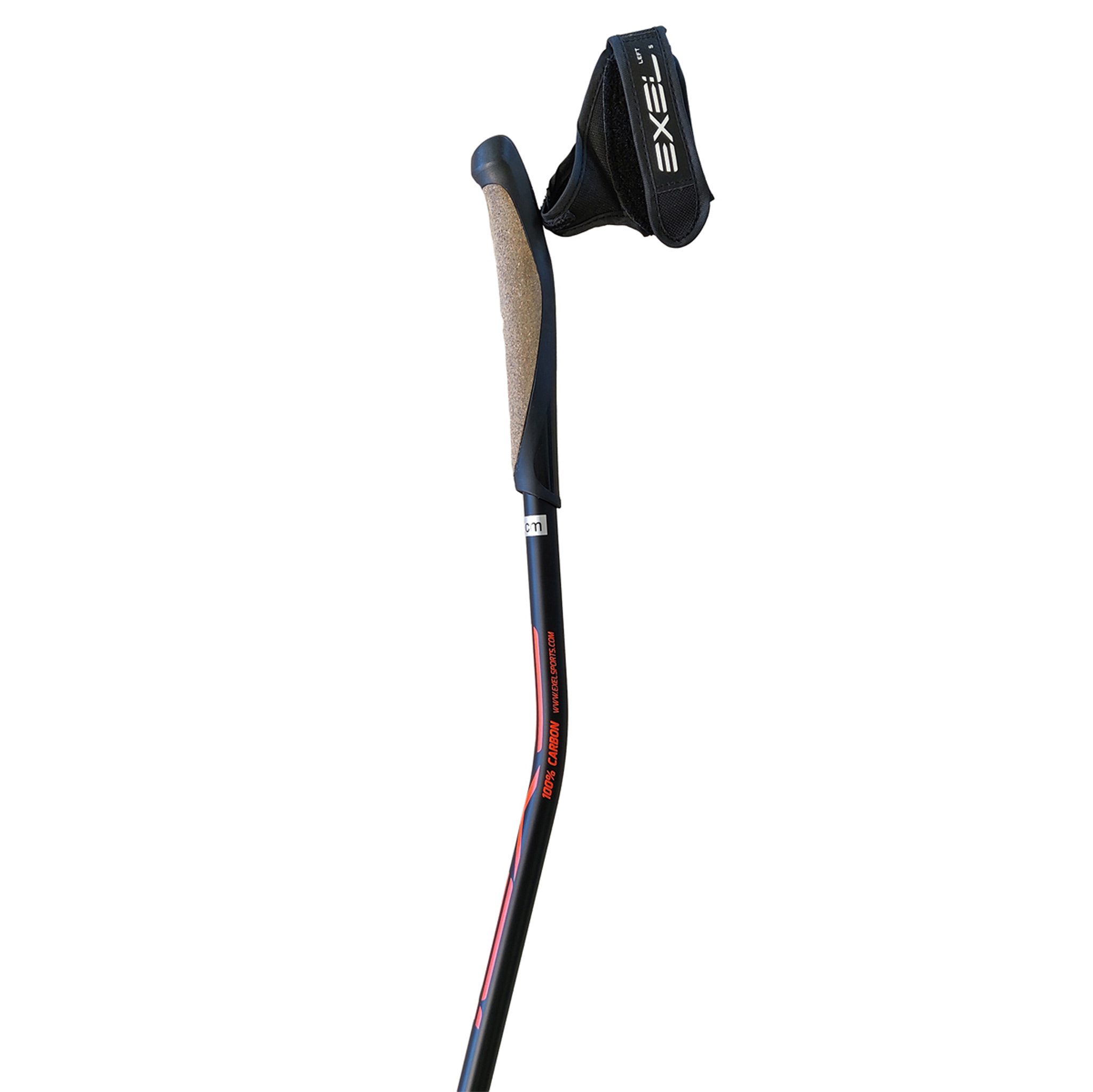 Exel Nordic Pro Curve Oeb Qr Stav for stavgang, Svart/Rød