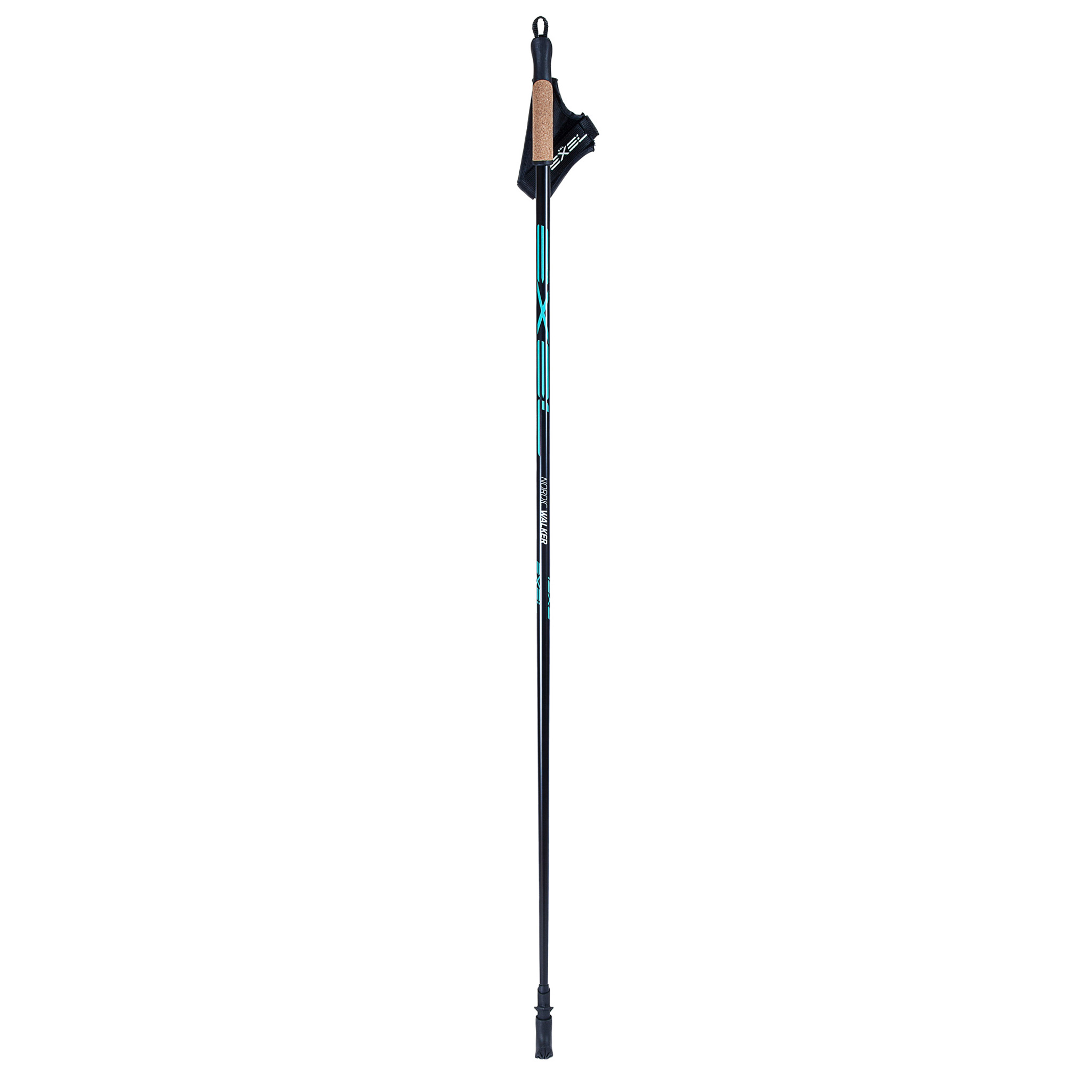 Exel Nordic Walker Stav for stavgang, Svart/Cyan