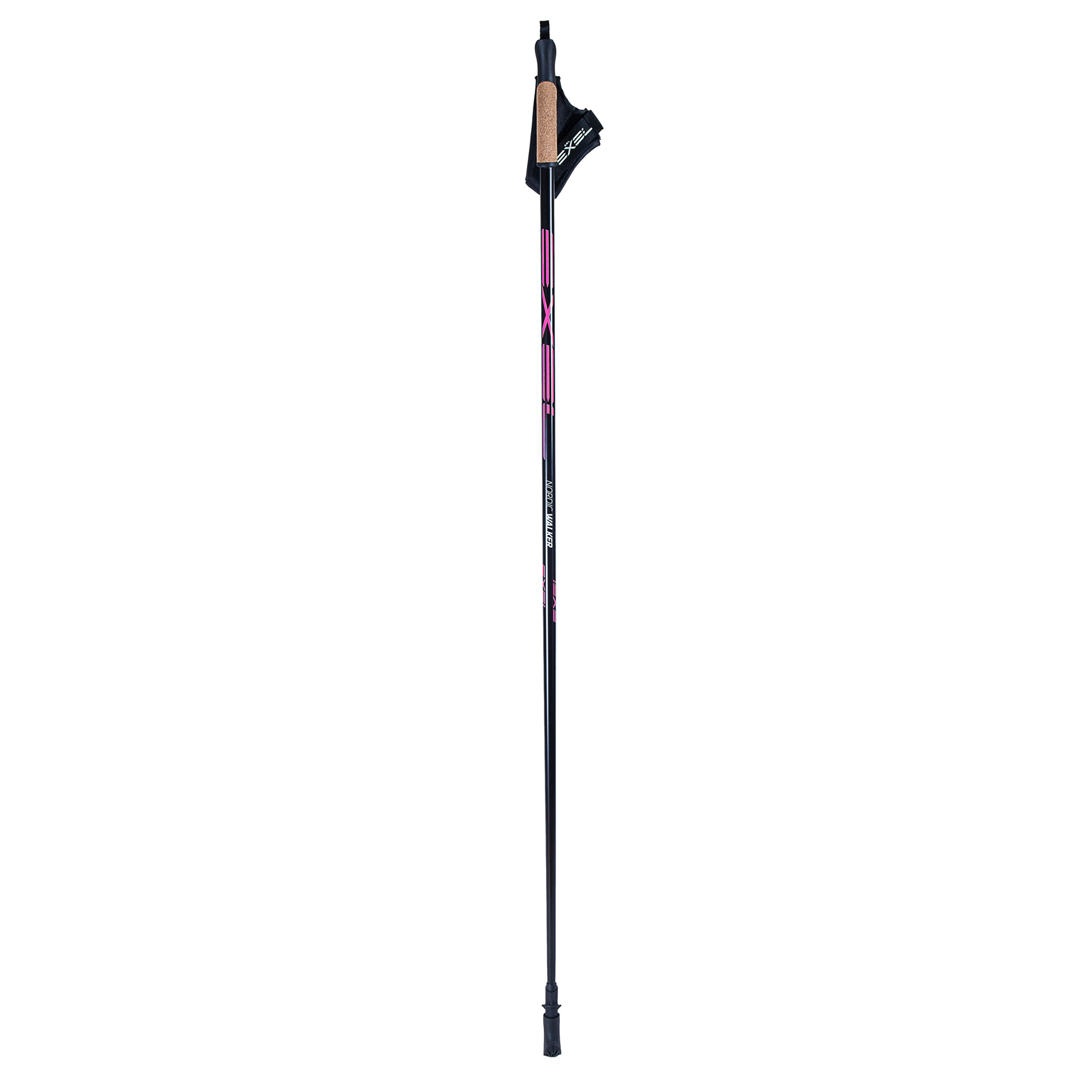 Exel Nordic Walker Stav for stavgang, Svart/Rosa