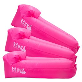 Röhnö Oppblåsbar Luftsofa Flerepakning, 3stk rosa