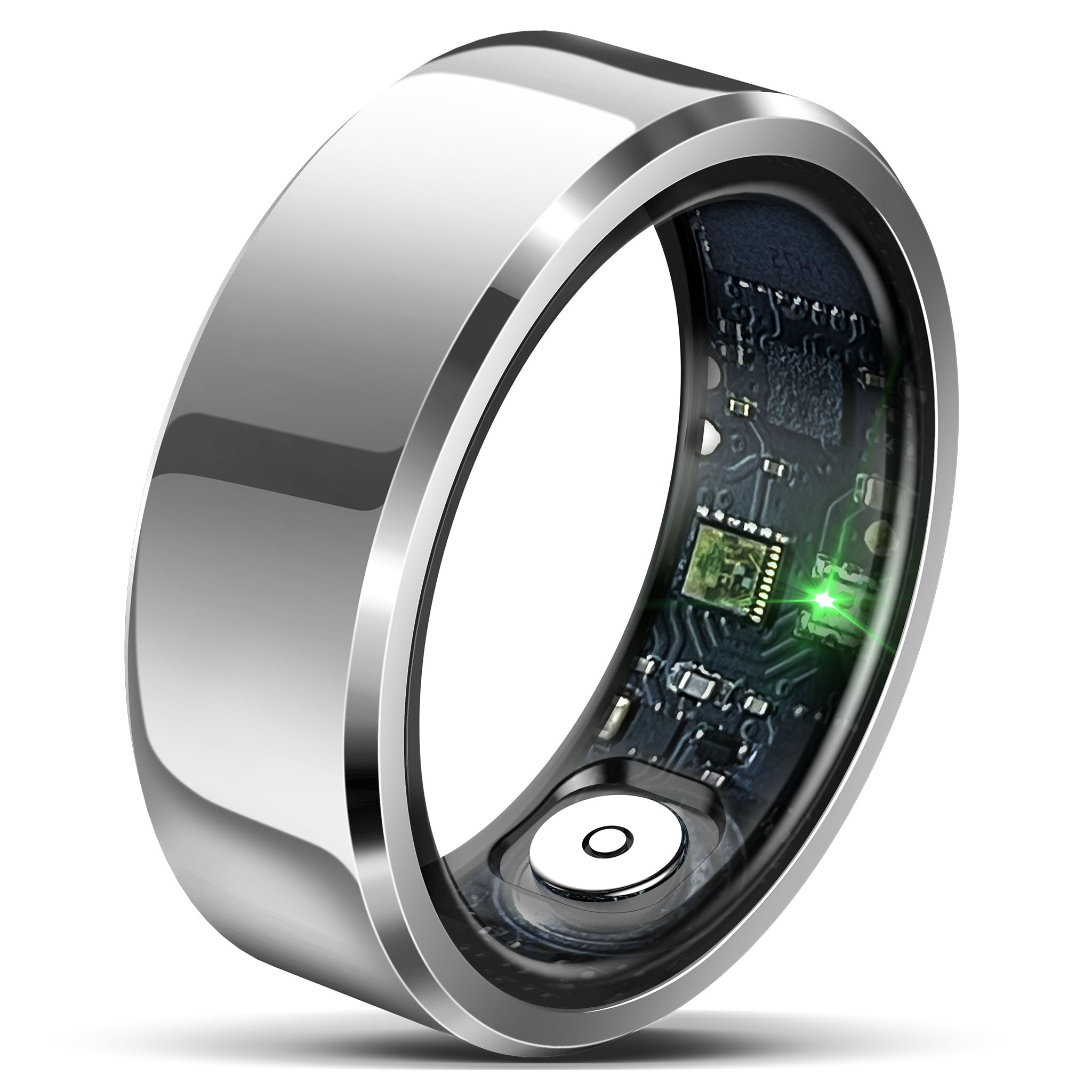 React Smart Ring Lys, sølv