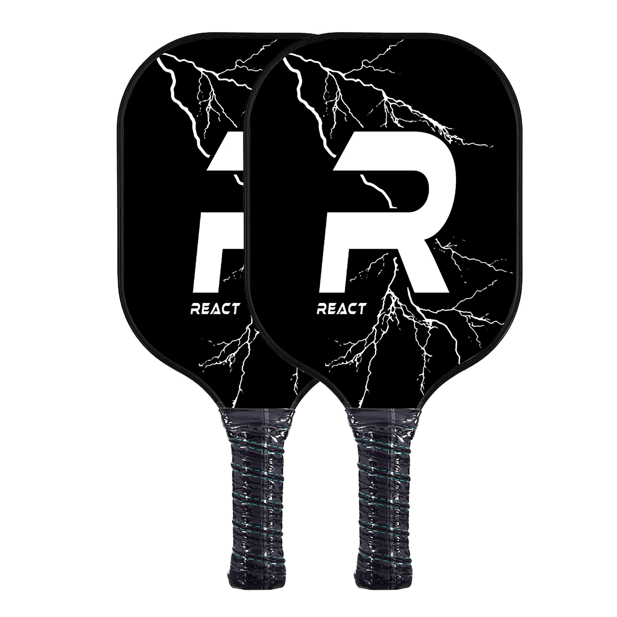 React Pickleball sett, 2 racketer + baller