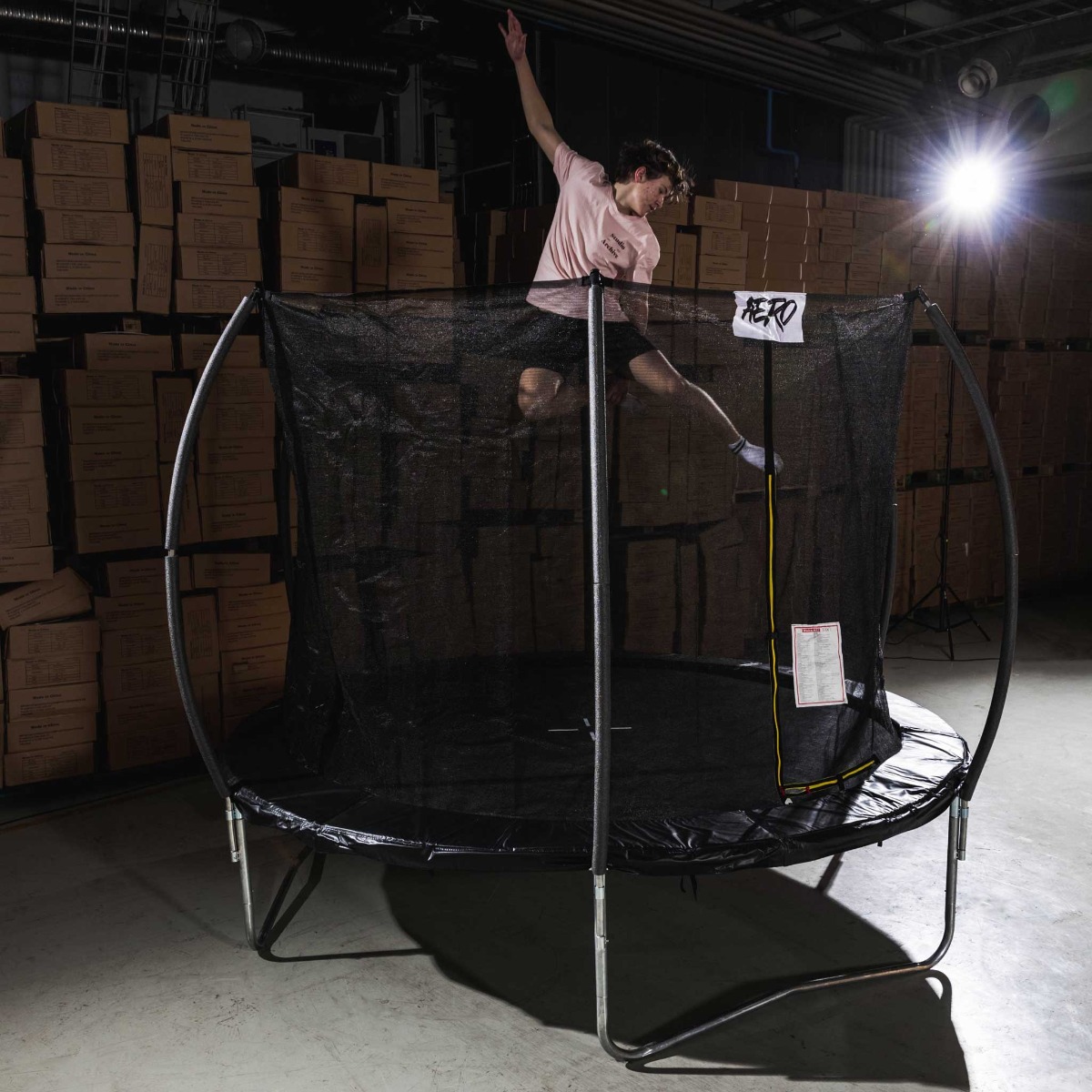 React Aero Trampoline 3,66m med sikkerhetsnett