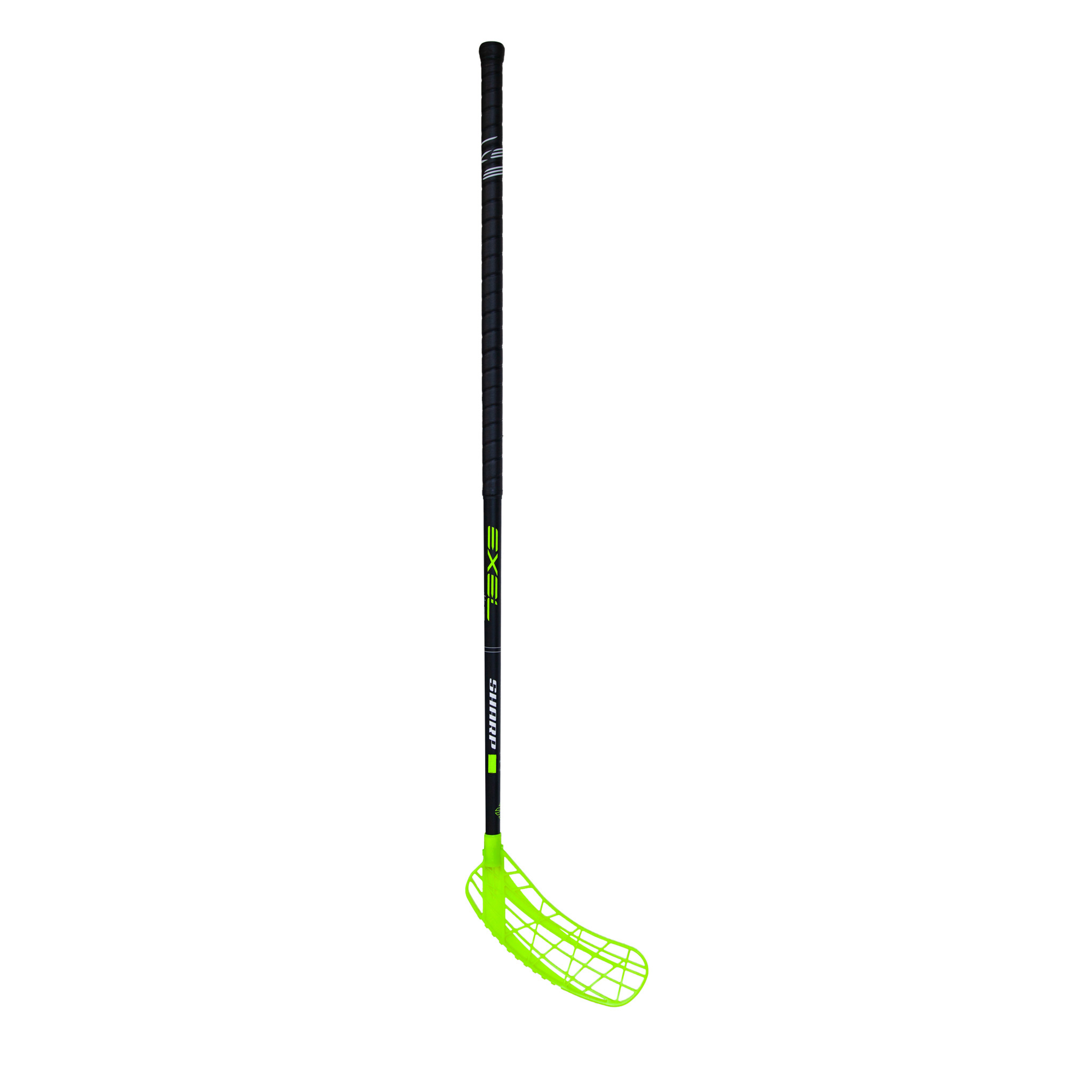 Exel Sharp 3.4 Round Sb Innebandykølle, Svart/Neongul